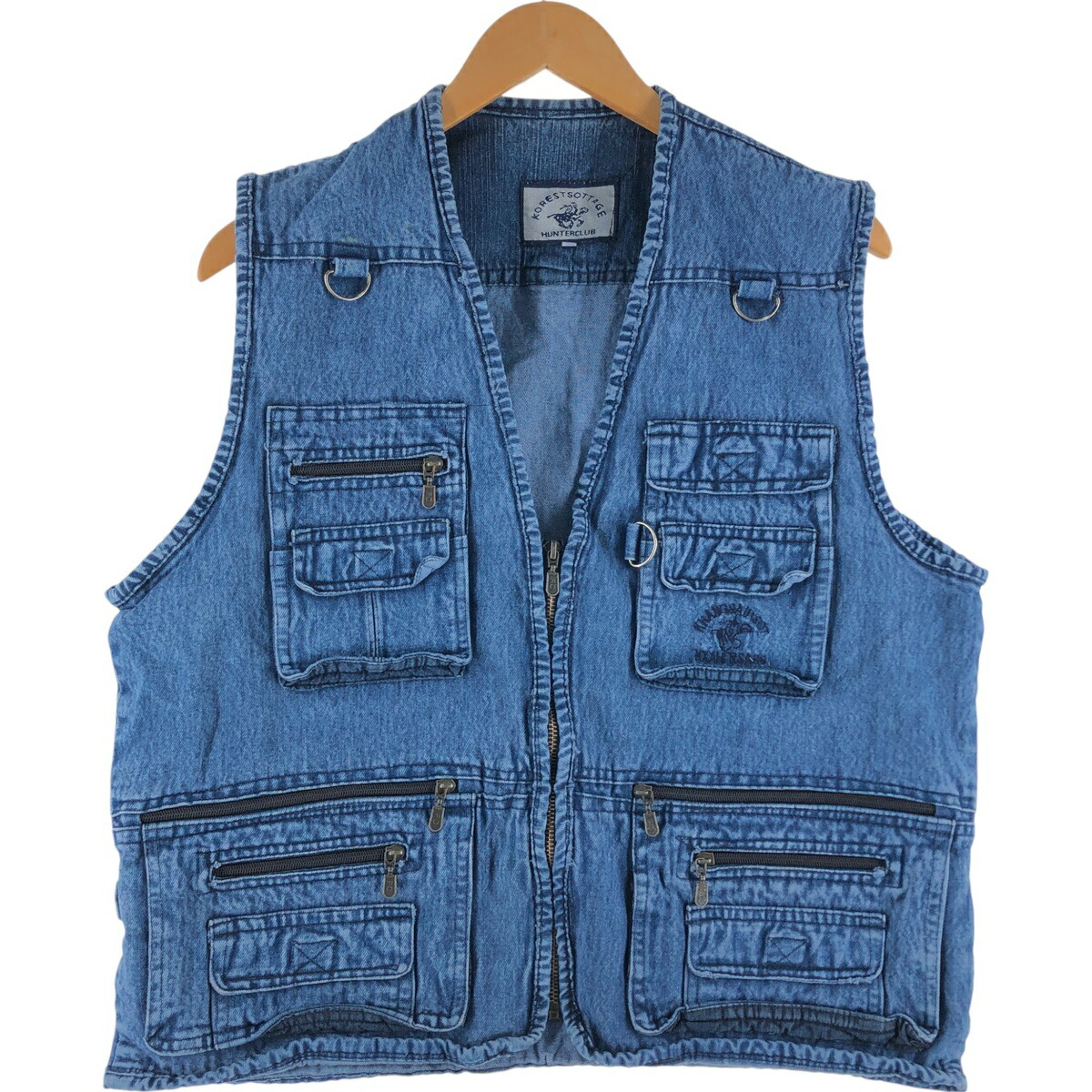 楽天市場】古着 カールカナイ KARL KANI JEANS デニムベスト メンズXXL