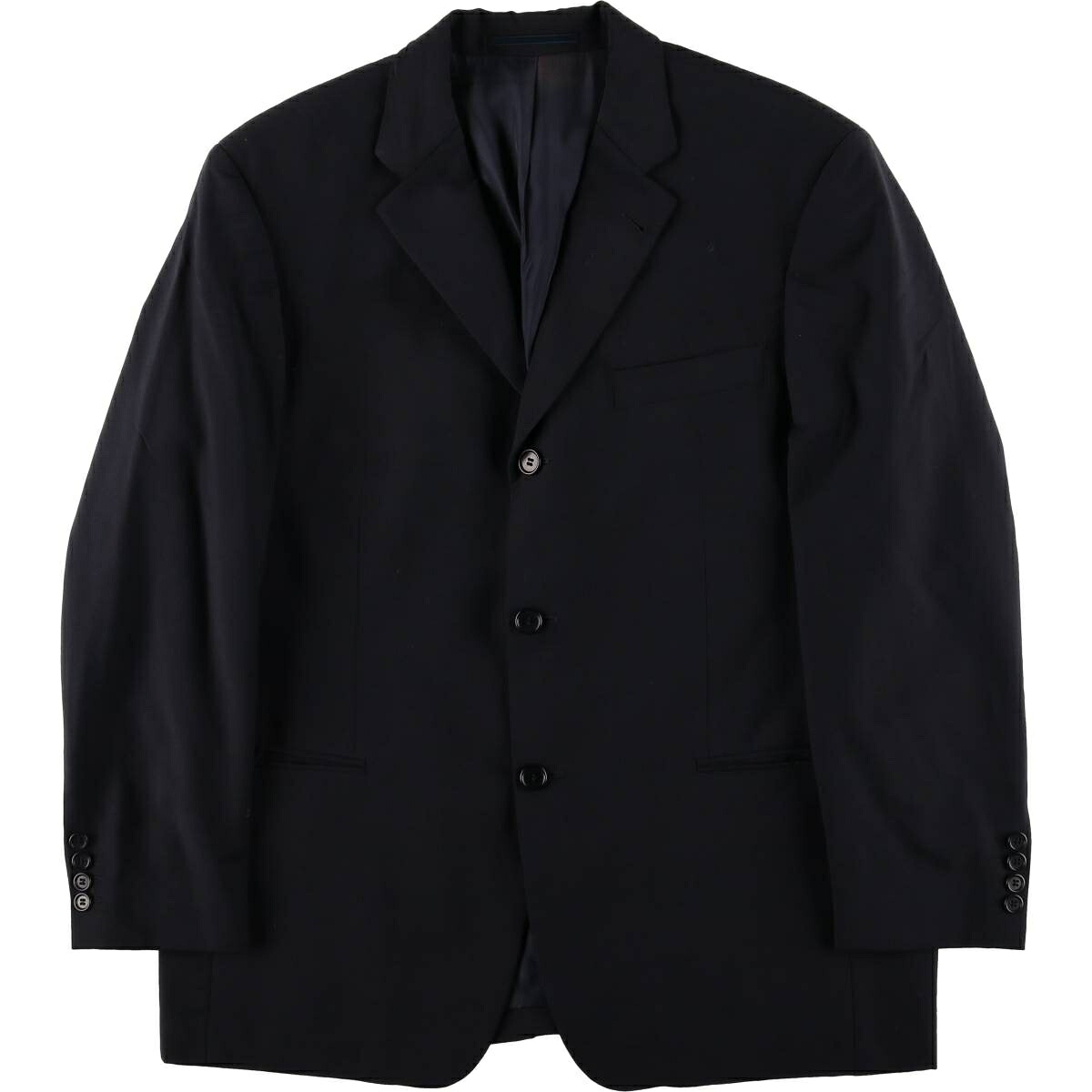 古着 ヒューゴボス HUGO BOSS ウールテーラードジャケット メンズM相当 /eaa526447 【中古】 【251025】 【SS2603_10】 ネイビー系 春秋冬