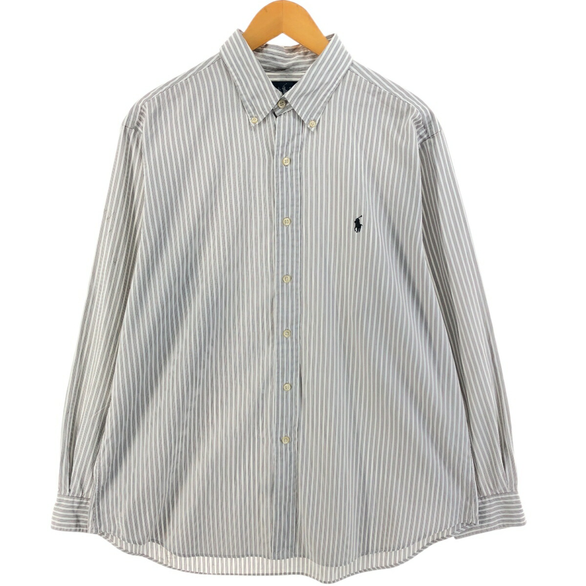 古着 ラルフローレン CLASSIC FIT クラシックフィット マルチストライプ 長袖 ボタンダウンストライプシャツ メンズXL相当 /eaa526585 【中古】 【250314】 【SS2603_10】
