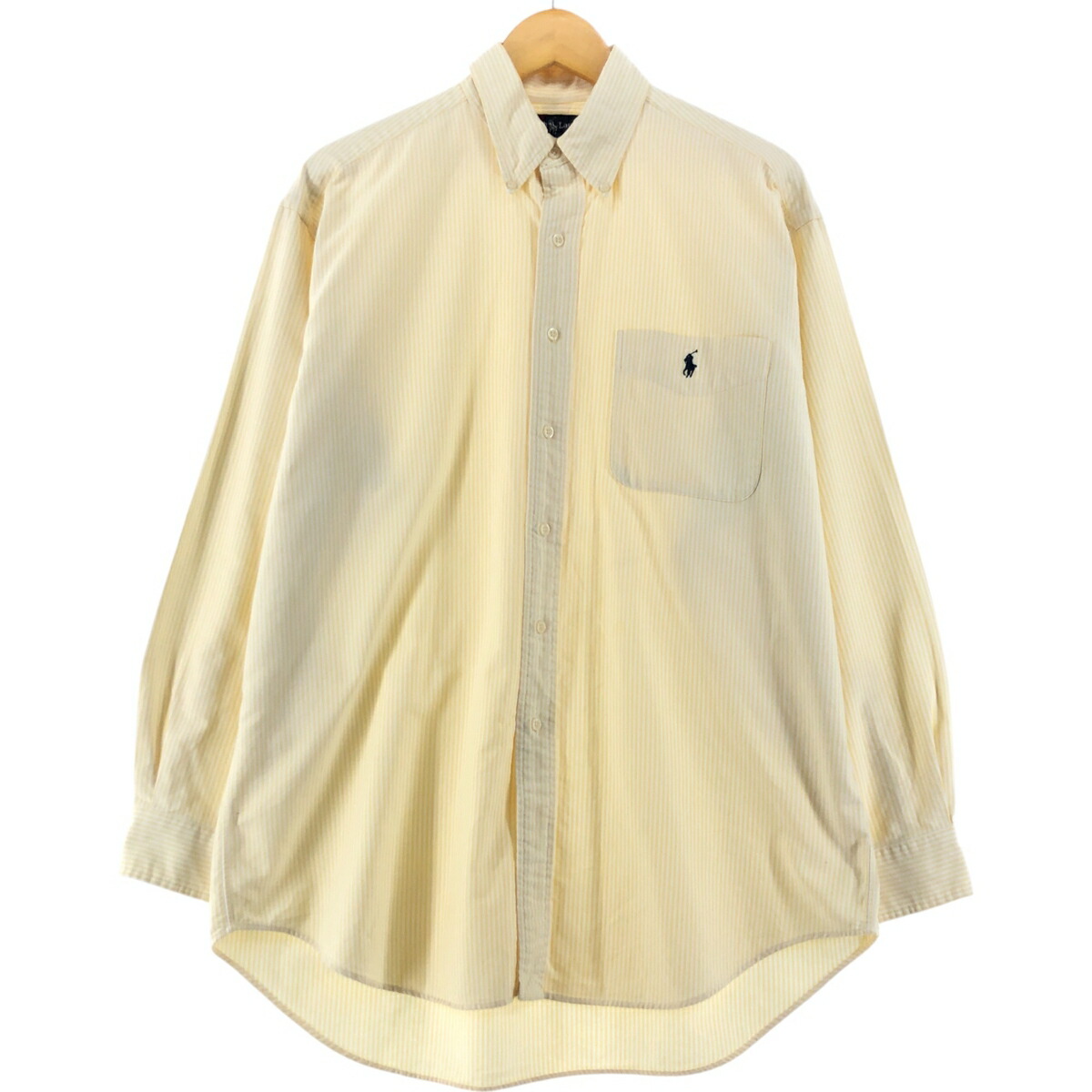 古着 ラルフローレン Ralph Lauren BIG SHIRT 長袖 ボタンダウンストライプシャツ メンズM相当 /eaa528169 【中古】 【250330】 【SS2603_10】