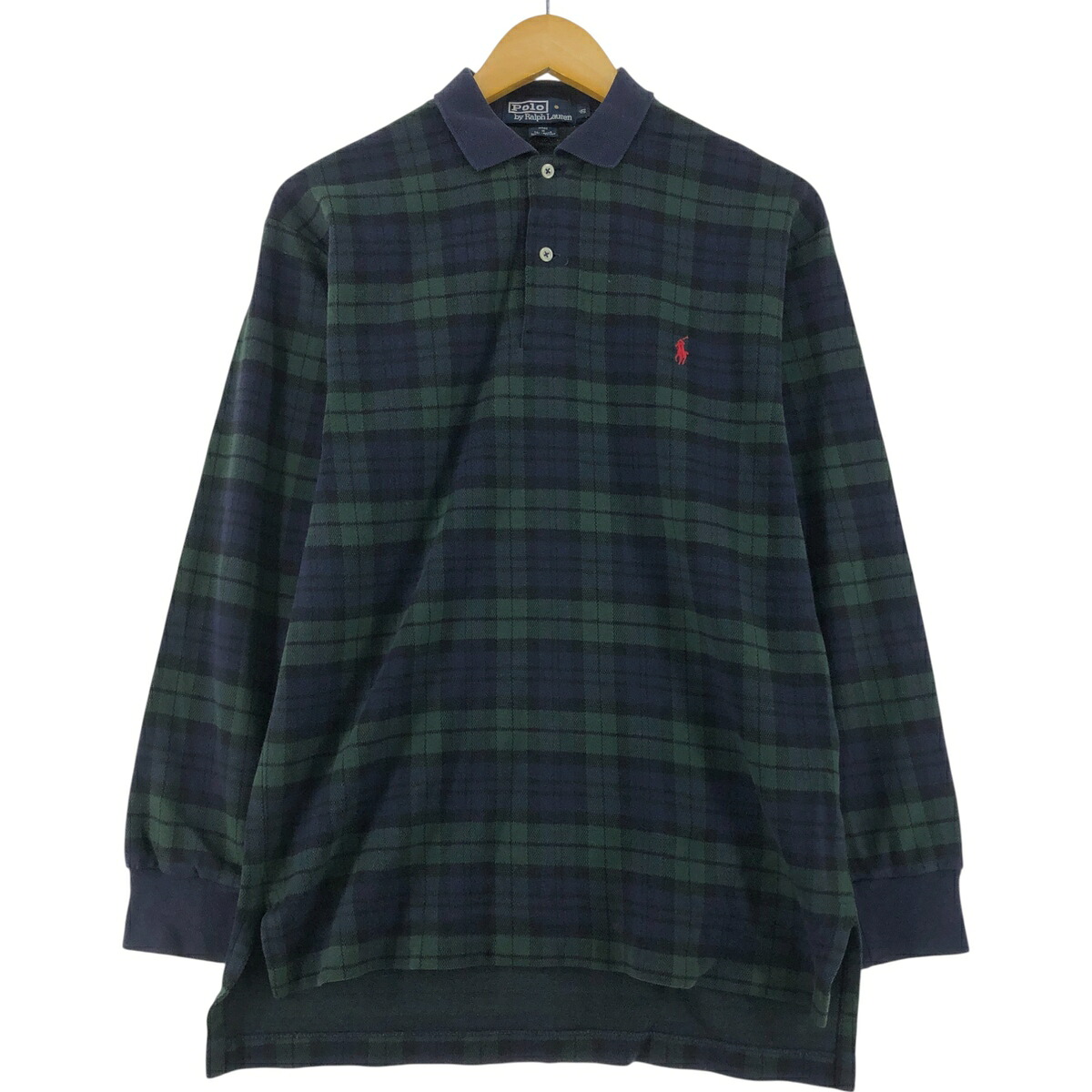 古着 ラルフローレン Ralph Lauren POLO by Ralph Lauren 長袖 チェック ポロシャツ メンズS相当 /eaa528837 【中古】 【250328】 【SS2603_10】