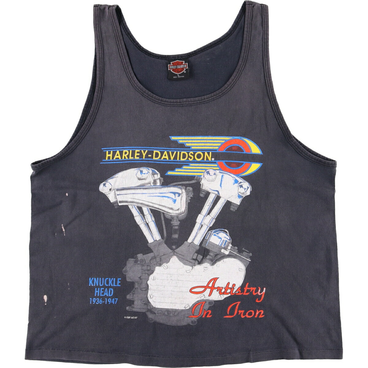 70s チャンピオン ハーレーダビッドソン M タンクトップ 70〜80's Champion Harley Davidson Tank Top 古着 us古着