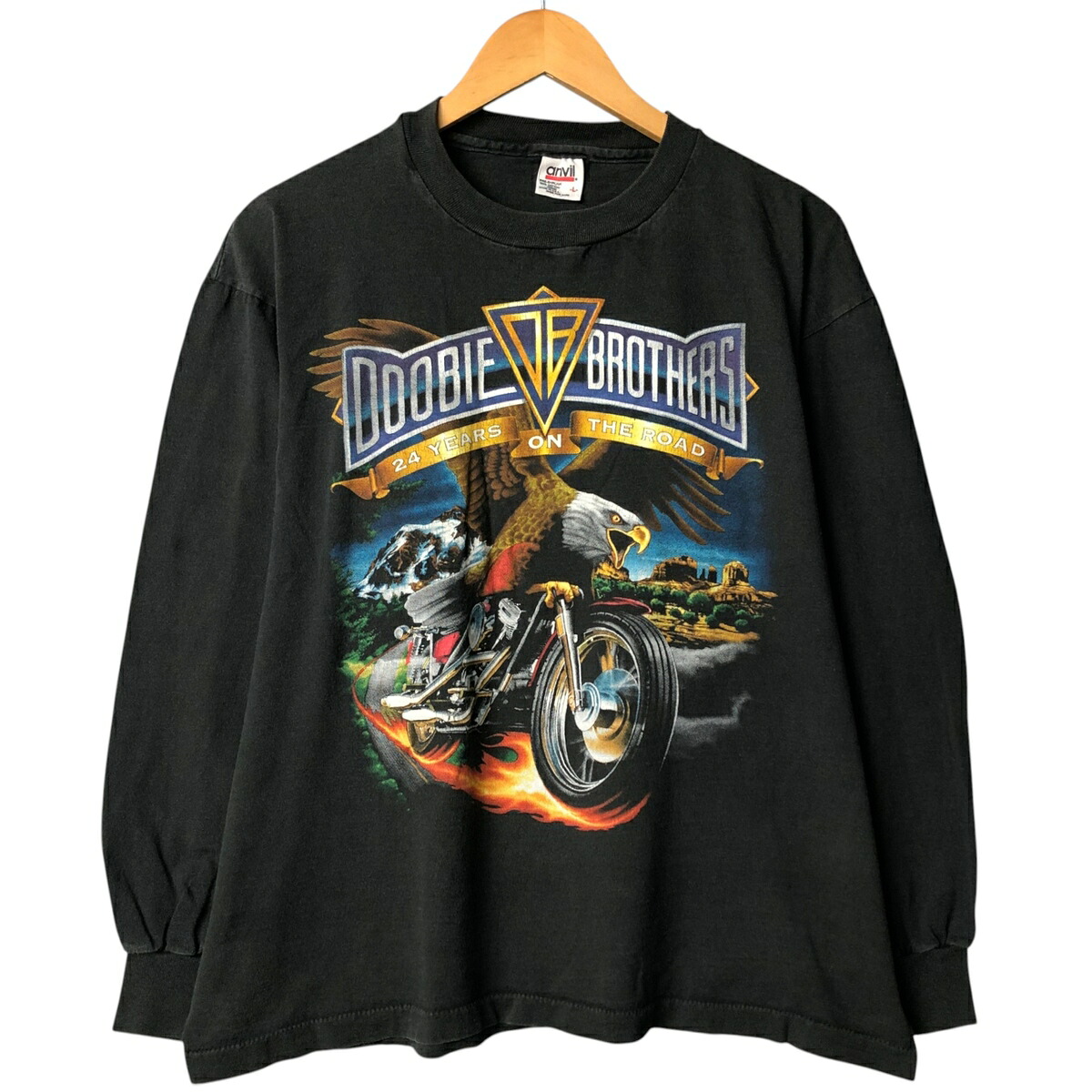 古着 90'S アンビル Anvil 鷲柄 イーグル柄 ロングTシャツ ロンT USA製 メンズL相当 ヴィンテージ /eaa529785 【中古】 【250929】 【SS2603_10】