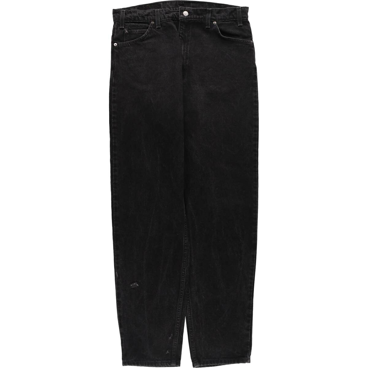古着 90'S リーバイス Levi's 550 RELAXED FIT TAPERED LEG オレンジタブ ブラックデニム テーパードデニムパンツ メンズw34相当 ヴィンテージ /eaa531800 【中古】 【250328】 【ss2601_10】