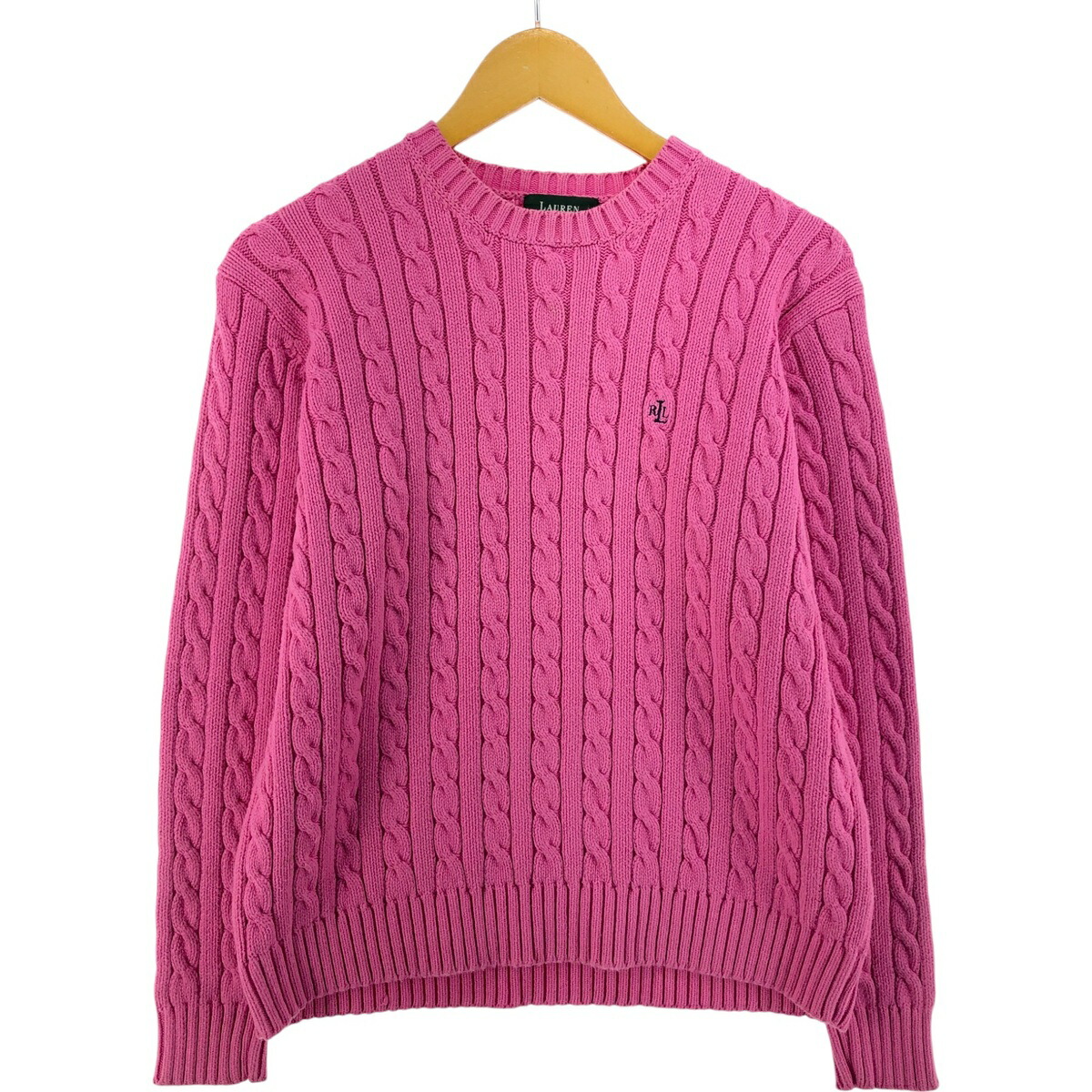 古着 ラルフローレン Ralph Lauren ケーブル編み コットンニットセーター レディースL相当/eaa434117 古着 ラルフローレン Ralph Lauren ケーブル編み コットンニット