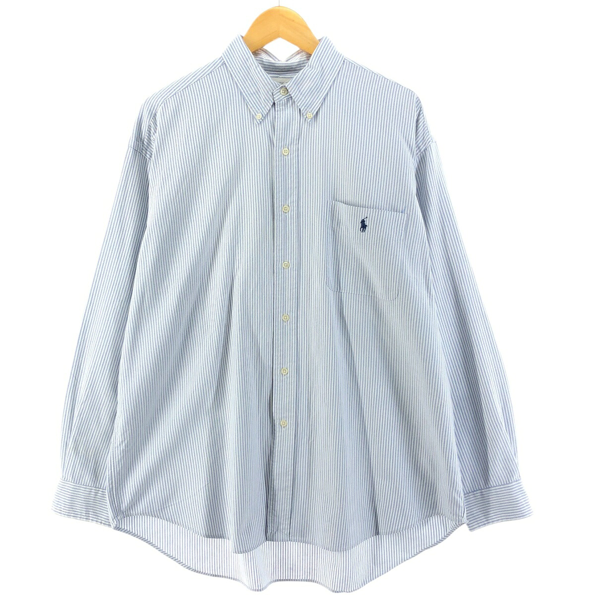 古着 ラルフローレン Ralph Lauren BIG SHIRT 長袖 ボタンダウンストライプシャツ メンズXL相当 /eaa533607 【中古】 【250407】 【SS2603_10】