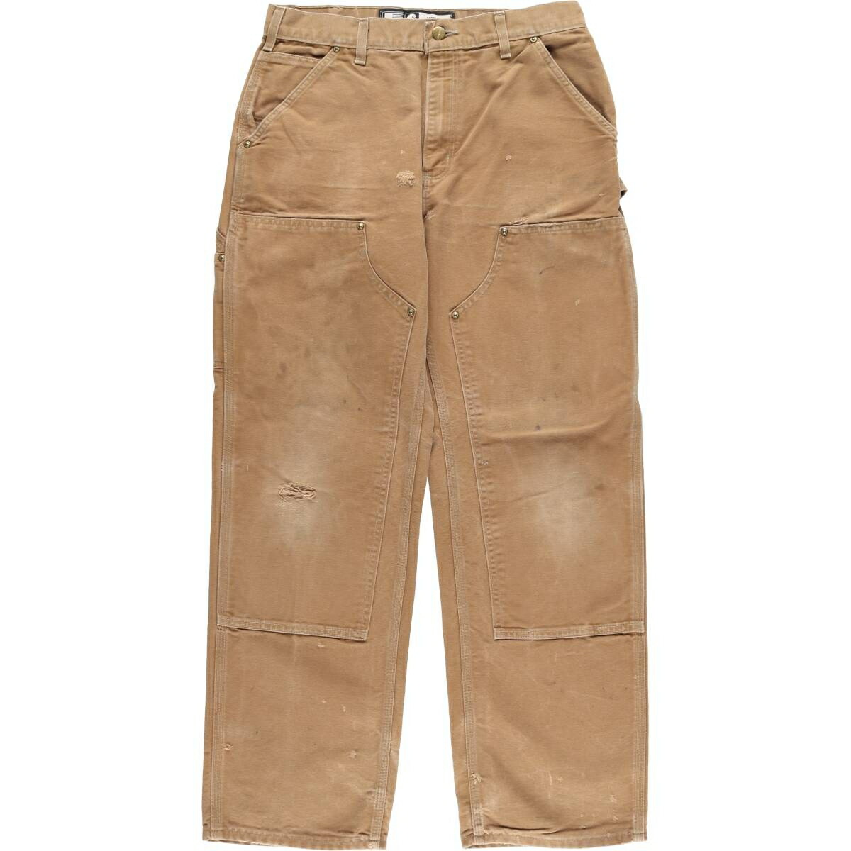 値下げ本日中まで【ゴールデンサイズ】carhartt ダブルニー　34X32 楽天市場】カーハート ダブルニー ブラック w34の通販