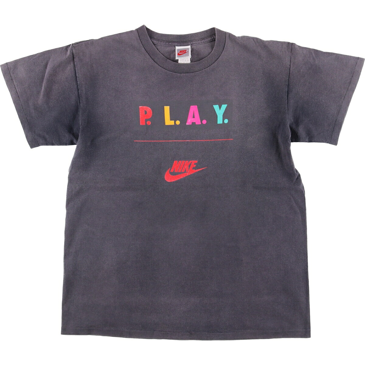 古着 90'S ナイキ NIKE 銀タグ プリントTシャツ USA製 メンズL相当 ヴィンテージ /eaa535460 【中古】 【250407】 【SS2603_10】