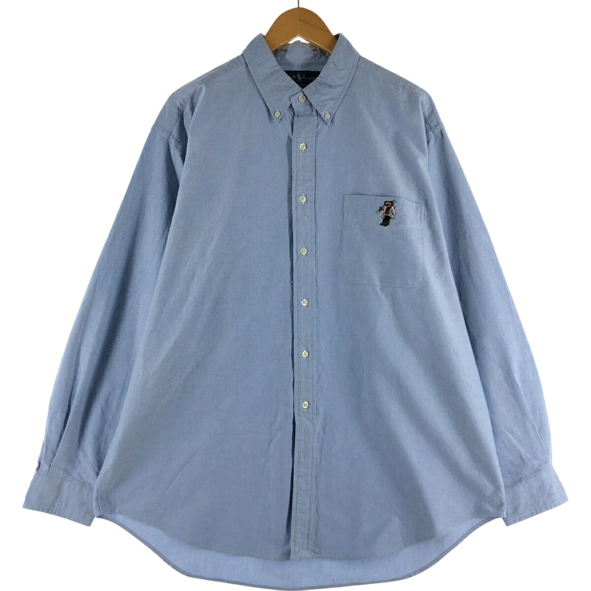 古着 ラルフローレン Ralph Lauren BLAKE ポロベア 長袖 ボタンダウンシャツ メンズXL相当 /eaa536219 【中古】 【250414】 【SS2603_10】