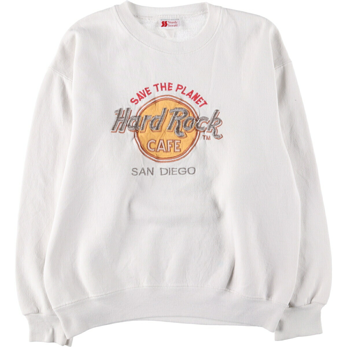 古着 90'S BASSETT-WALKER Hard Rock CAFE ハードロックカフェ アドバタイジング スウェットシャツ トレーナー メンズS相当 ヴィンテージ /eaa538336 【中古】 【250420】