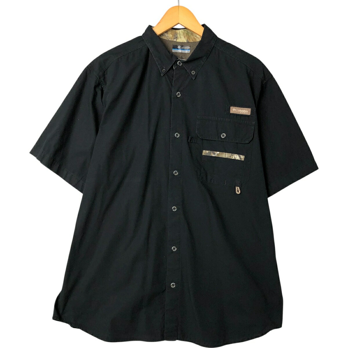 古着 コロンビア Columbia PHG ボタンダウン 半袖 コットンシャツ メンズL相当 /eaa538785 【中古】 【250503】 【NL2503】 【SS2603_50】