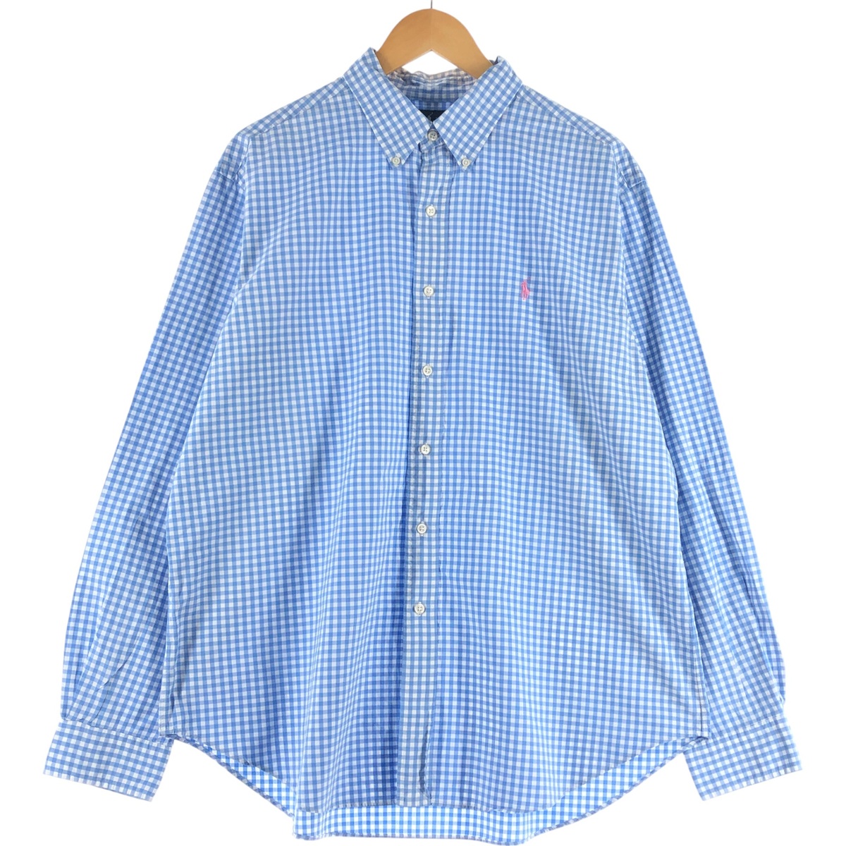 古着 ラルフローレン Ralph Lauren CLASSIC FIT ギンガムチェック 長袖 ボタンダウンチェックシャツ メンズXL相当 /eaa539071 【中古】 【250417】 【SS2603_10】