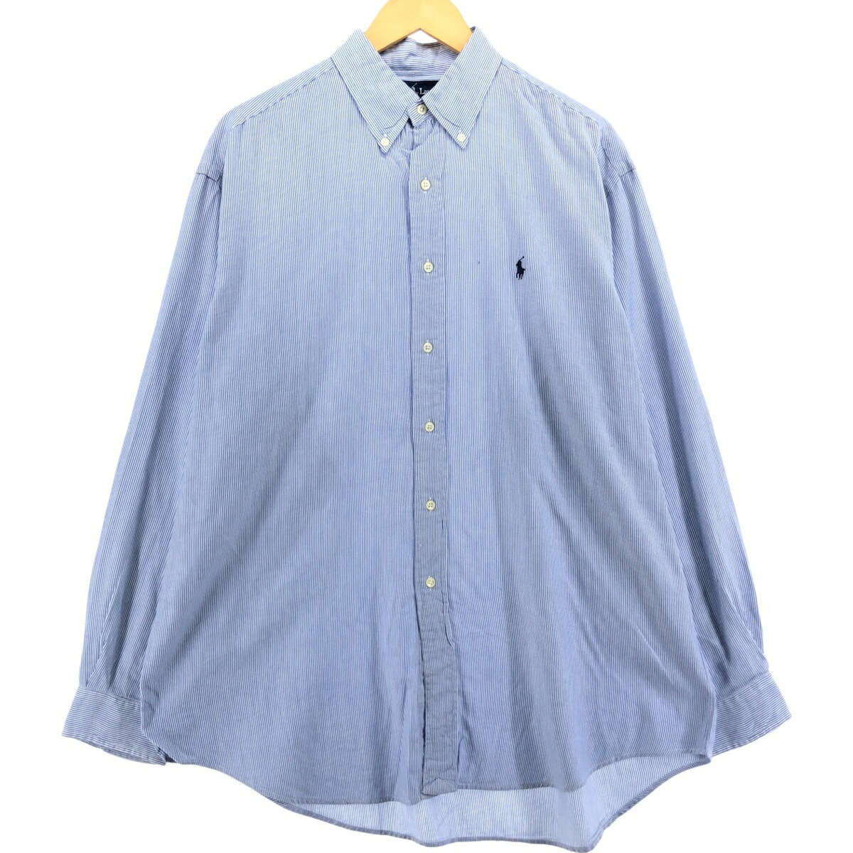古着 ラルフローレン Ralph Lauren BLAIRE 長袖 ボタンダウンストライプシャツ メンズL相当 /eaa540760 【中古】 【250425】 【SS2603_10】