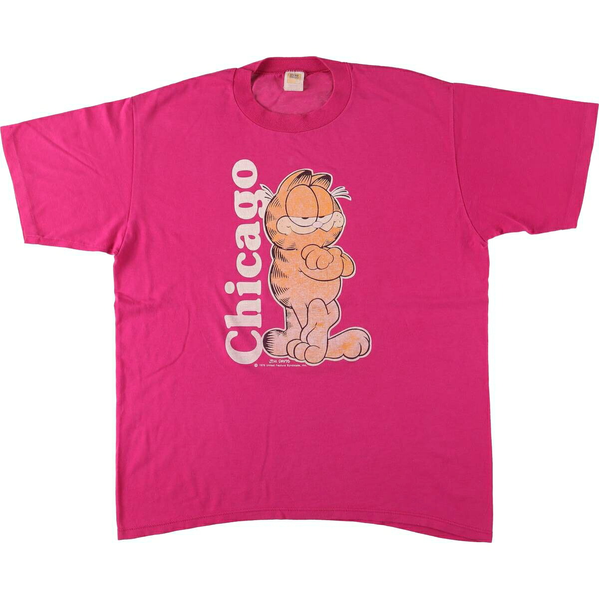 古着 70'S ベルバシーン VELVA SHEEN GARFIELD ガーフィールド キャラクタープリントTシャツ USA製 メンズXL相当 ヴィンテージ /eaa543334 【中古】 【250503】 【SS2603_10】