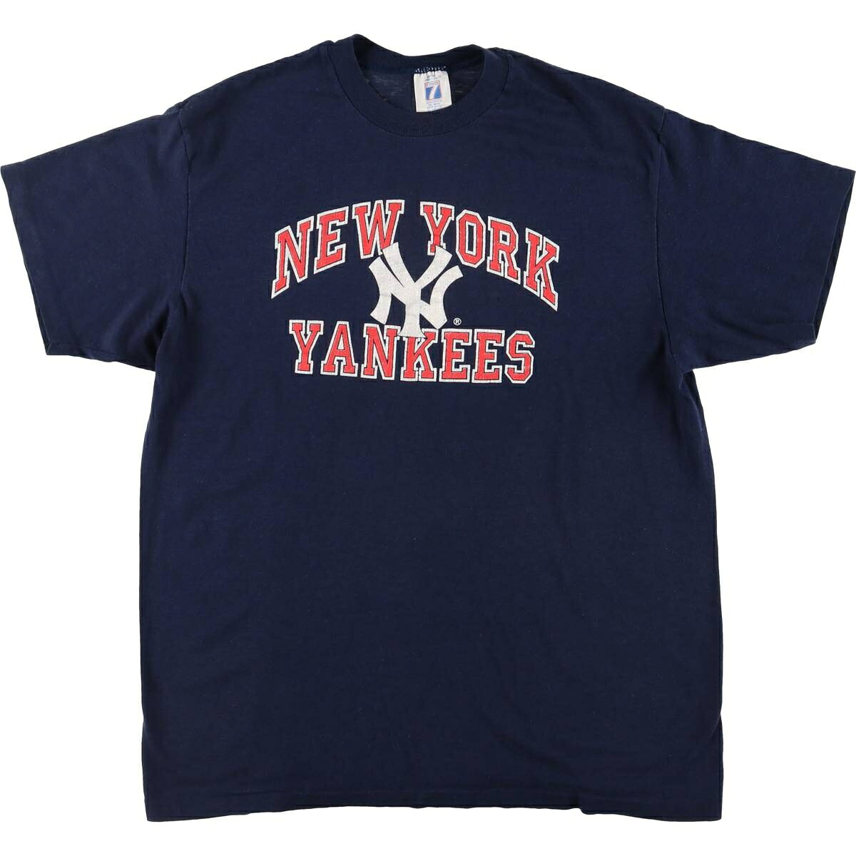 古着 90'S LOGO7 MLB NEW YORK YANKEES ニューヨークヤンキース ロゴTシャツ USA製 メンズXL相当 ヴィンテージ /eaa543457 【中古】 【250428】 【SS2603_10】