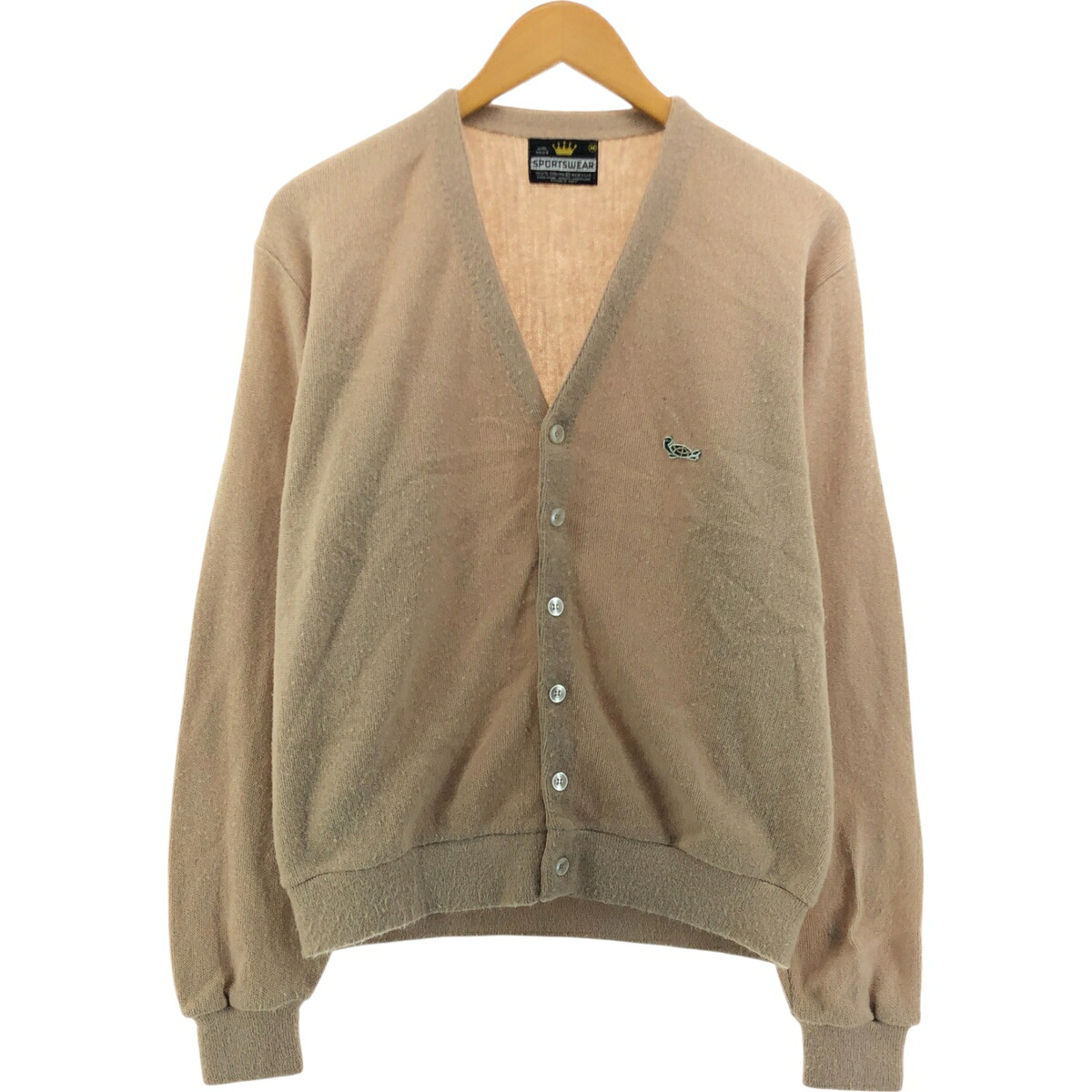 古着 60~70'S スポーツウェア SPORTSWEAR アクリルニットカーディガン メンズM相当 ヴィンテージ /eaa543990 【中古】 【250504】 【SS2603_30】