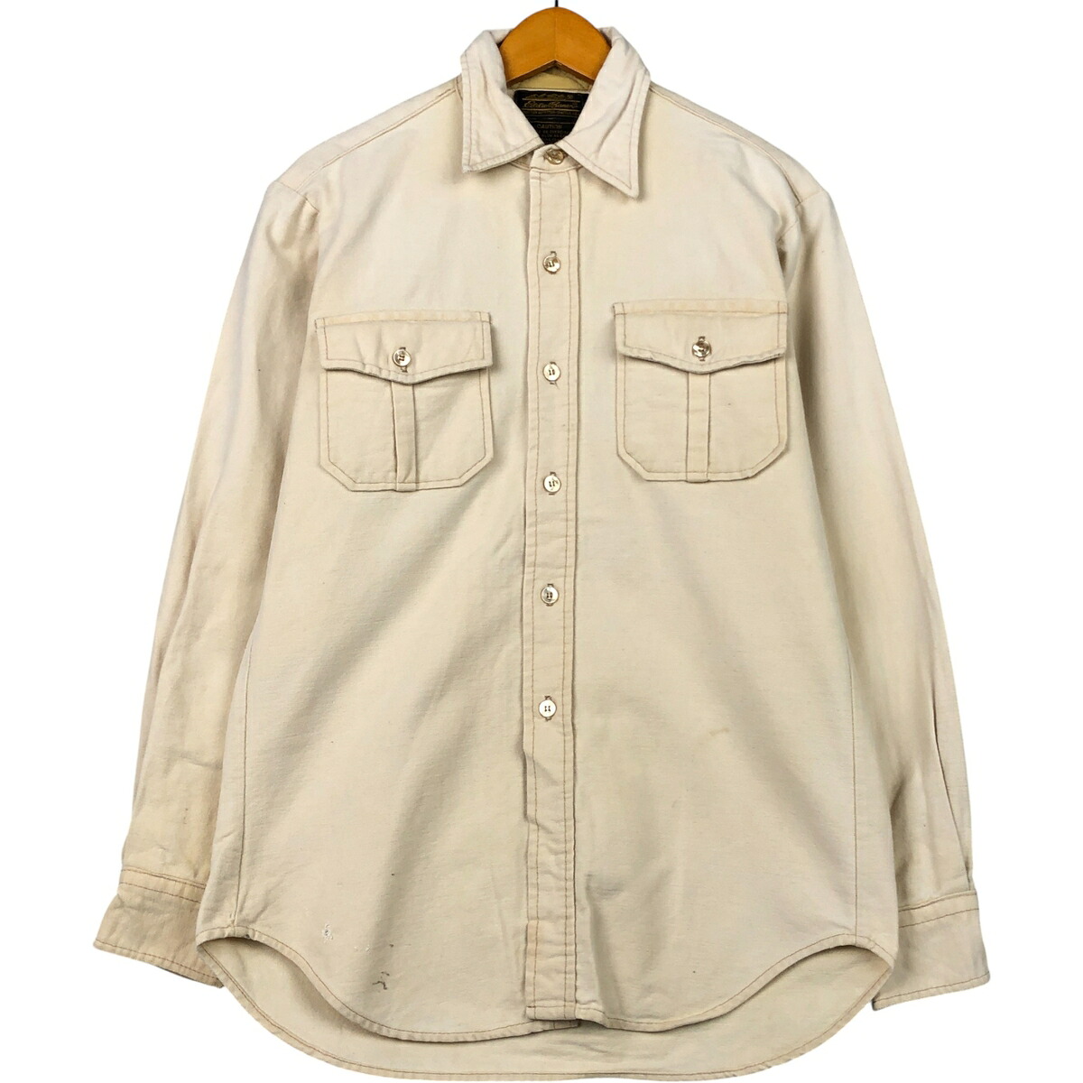 古着 70'S エディーバウアー Eddie Bauer 黒タグ 長袖 フランネルシャツ USA製 メンズL相当 ヴィンテージ /eaa545429 【中古】 【251012】 【SS2603_10】