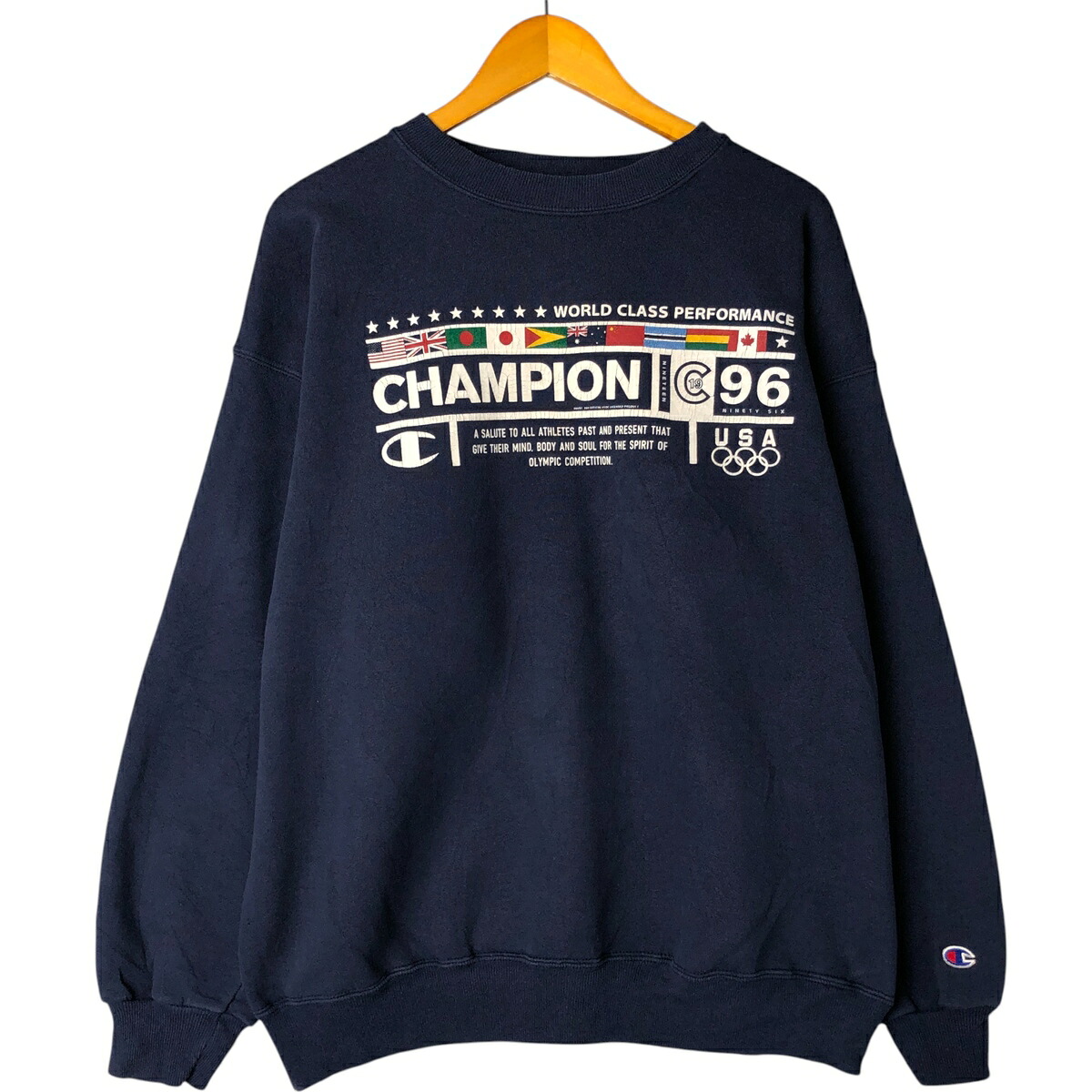 古着 90'S チャンピオン Champion BASIC TRAINING プリントスウェットシャツ トレーナー USA製 メンズXL相当 ヴィンテージ /eaa545717 【中古】 【250926】 【SS2603_10】