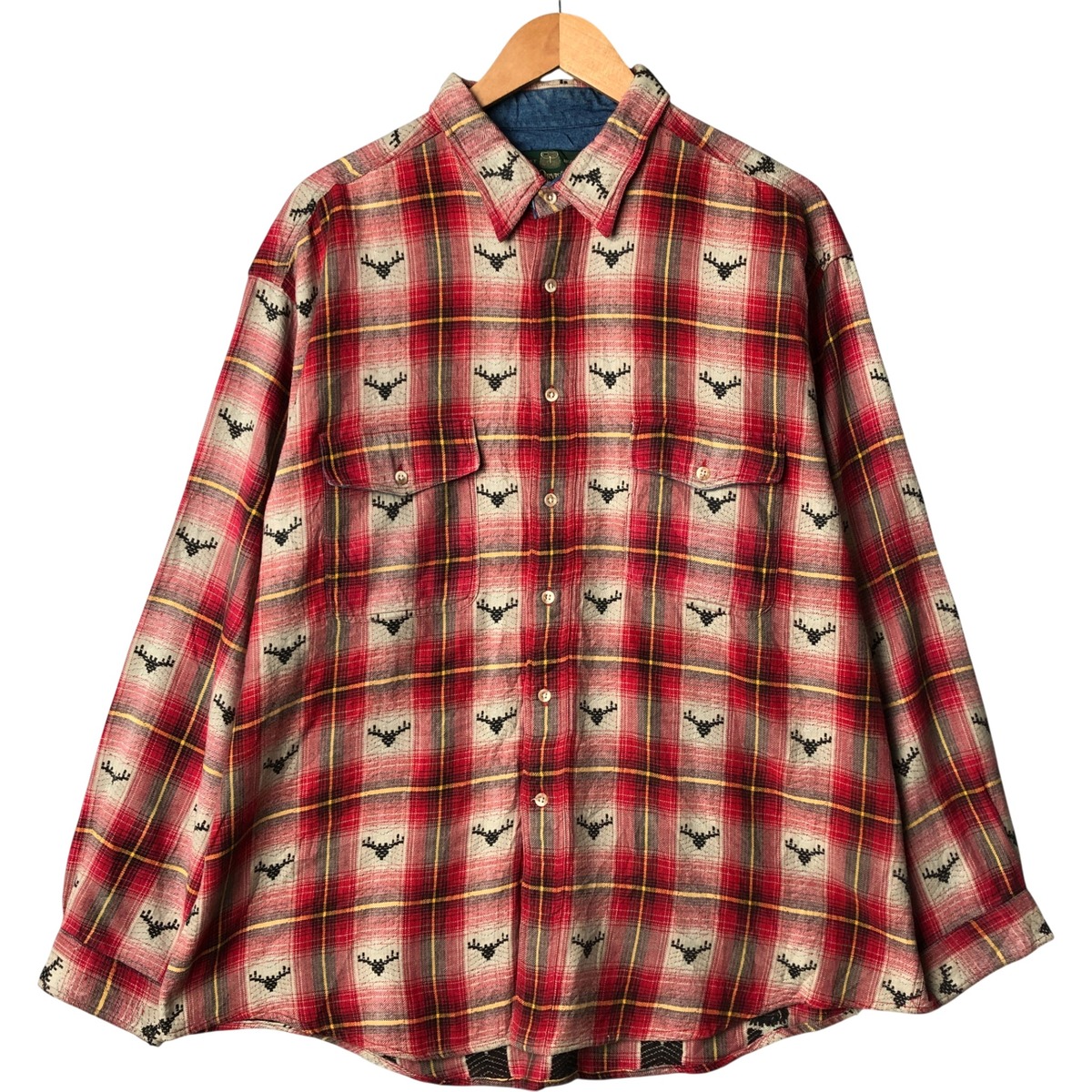 古着 90'S オービス ORVIS オンブレチェック 総柄 長袖 ライトネルチェックシャツ メンズXXL相当 ヴィンテージ /eaa545822 【中古】 【251010】 【SS2603_10】