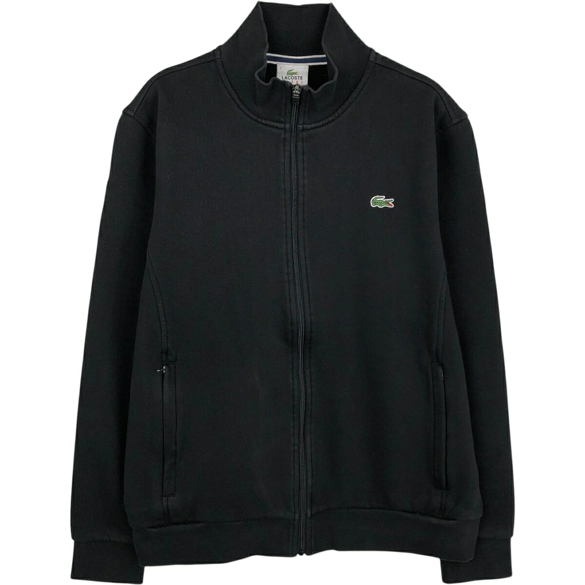 古着 ラコステ LACOSTE SPORT フランス企画 フルジップスウェットシャツ トレーナー メンズL相当 /eaa545967 【中古】 【260307】 ブラック系 春夏秋冬