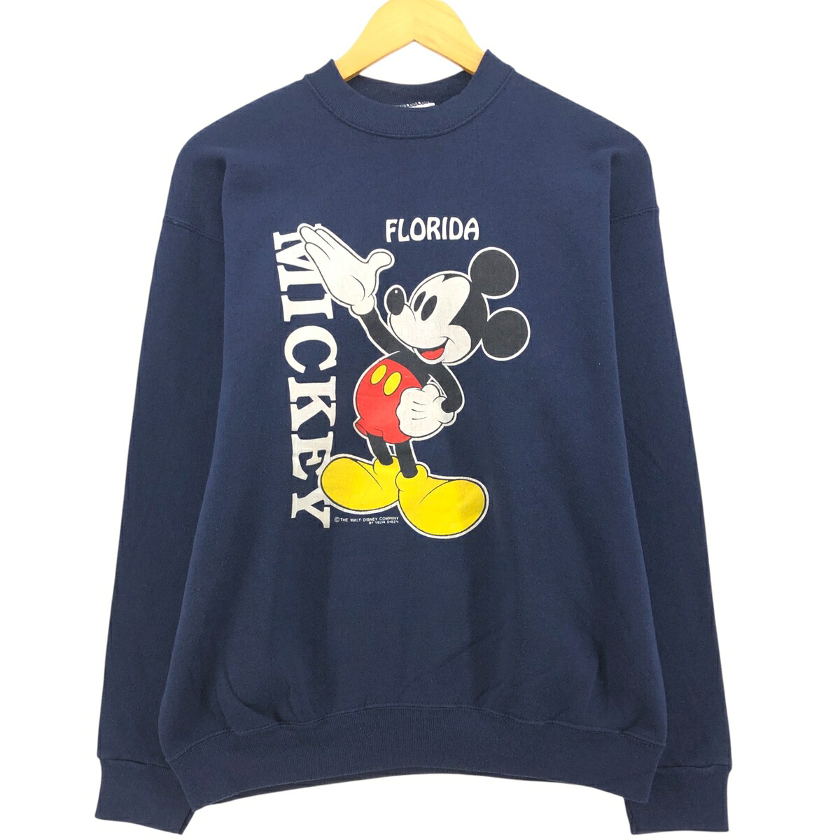 古着 90'S ベルバシーン VELVA SHEEN MICKEY MOUSE ミッキーマウス キャラクタースウェットシャツ トレーナー USA製 メンズL相当 ヴィンテージ /eaa545990 【中古】 【250913】 【SS2603_10】