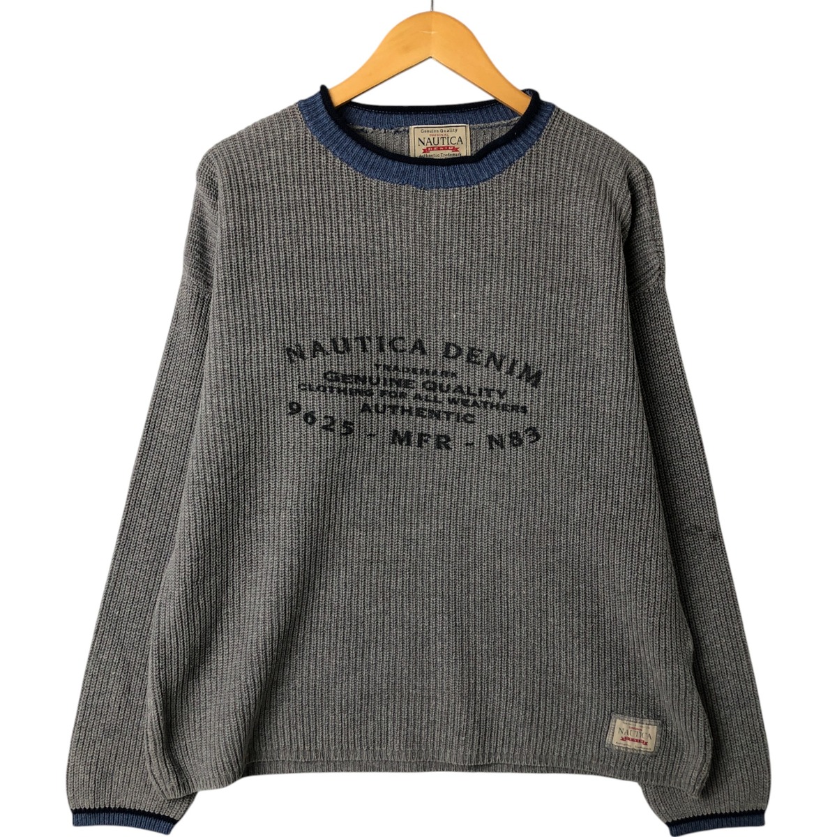 古着 ノーティカ NAUTICA ロールネック コットンニットセーター メンズL相当 /eaa546130 【中古】 【251211】