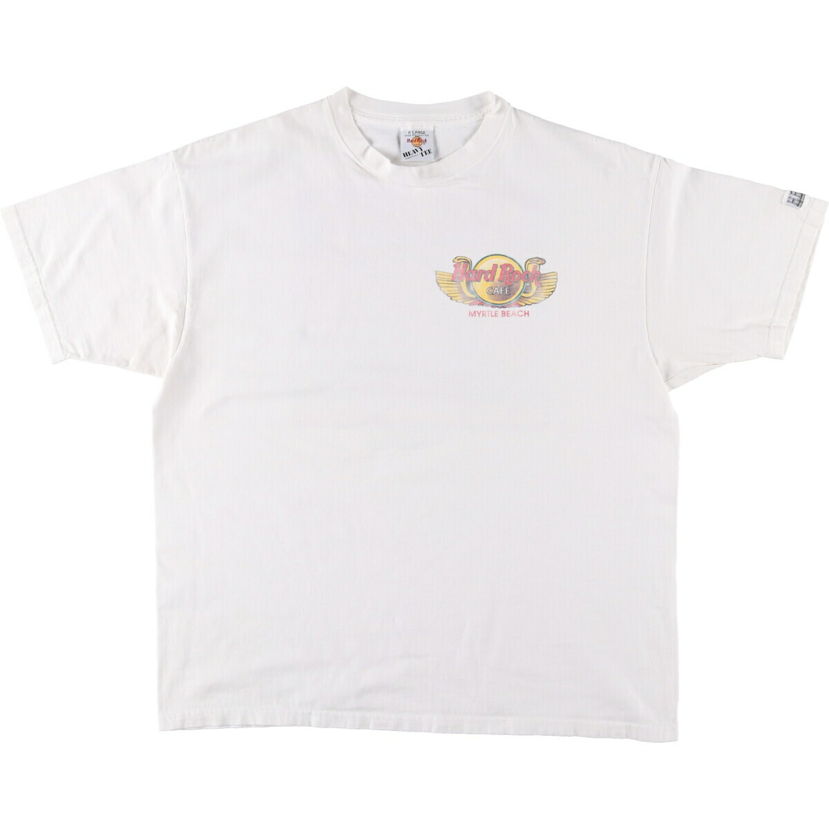 古着 90'S HARD ROCK CAFE ハードロックカフェ HEAVY TEE アドバタイジングTシャツ USA製 メンズXL相当 ヴィンテージ /eaa546228 【中古】 【250507】 【SS2603_10】