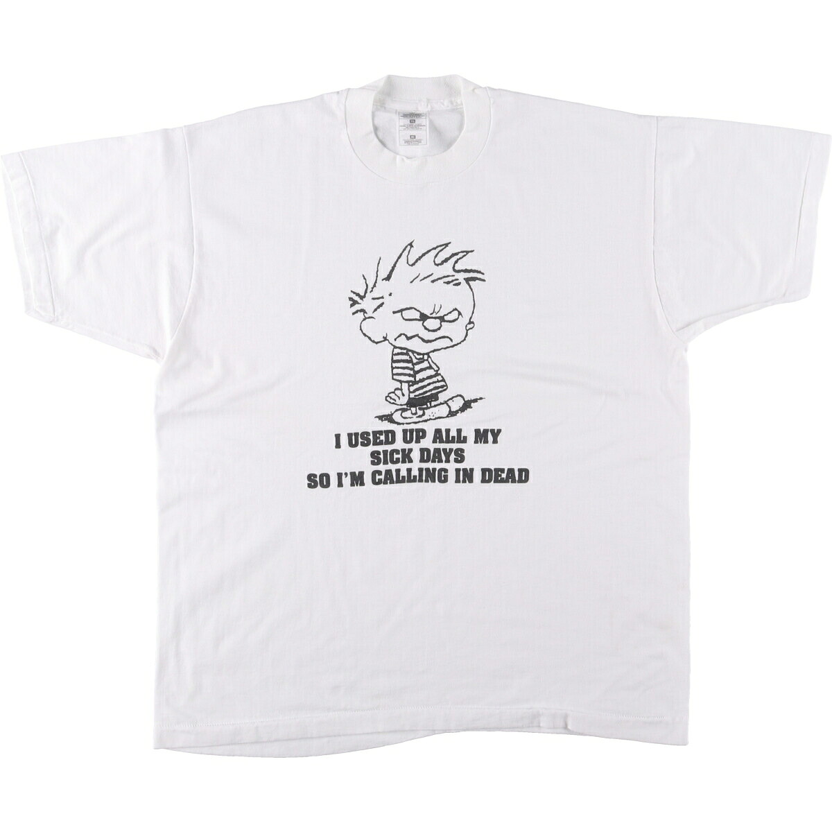 古着 90'S Calvin and Hobbes カルビンとホッブス キャラクタープリントTシャツ メンズXL相当 ヴィンテージ /eaa546313 【中古】 【250506】 【SS2603_10】