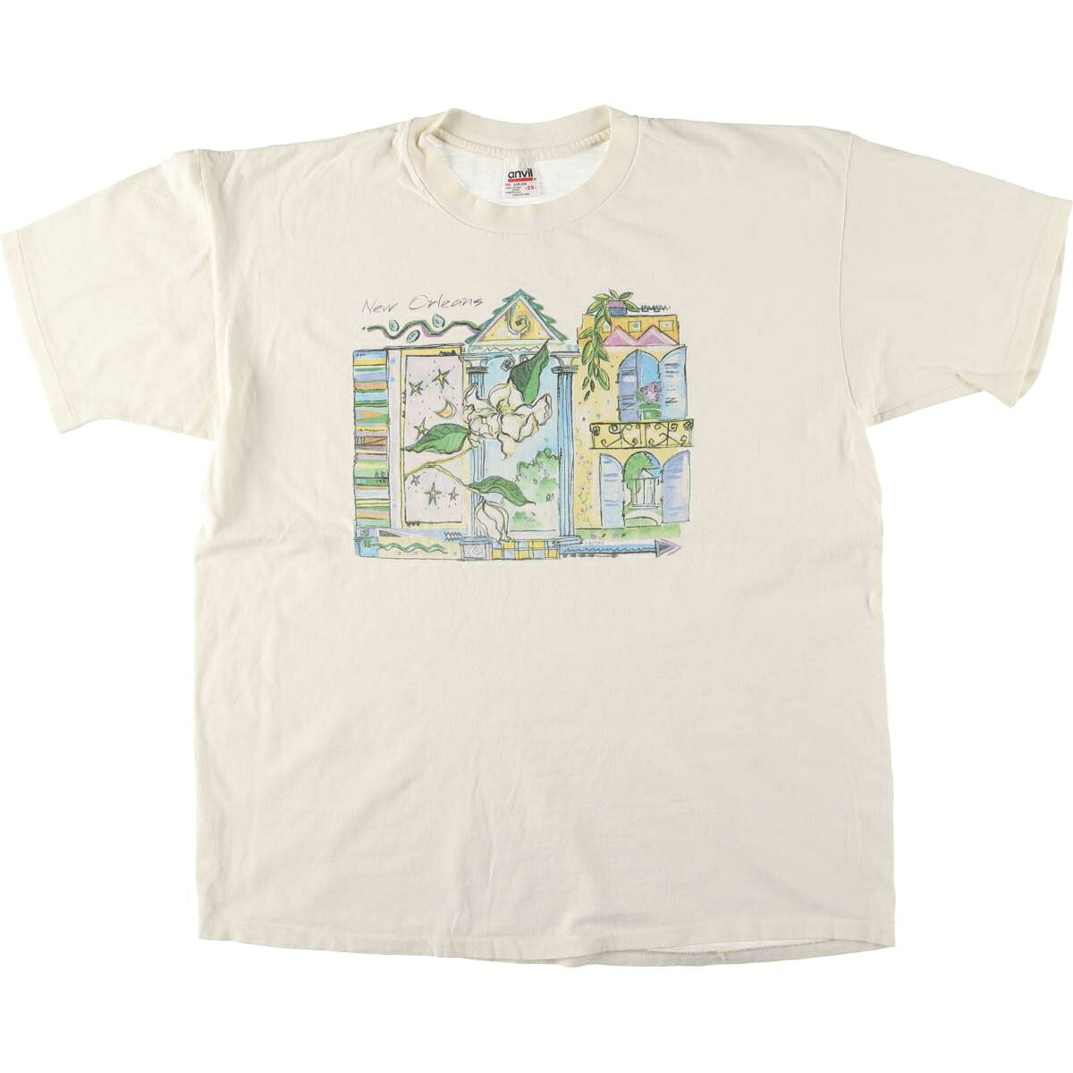 古着 90'S アンビル Anvil アートTシャツ USA製 メンズXXL相当 ヴィンテージ /eaa546490 【中古】 【250503】 【SS2603_50】