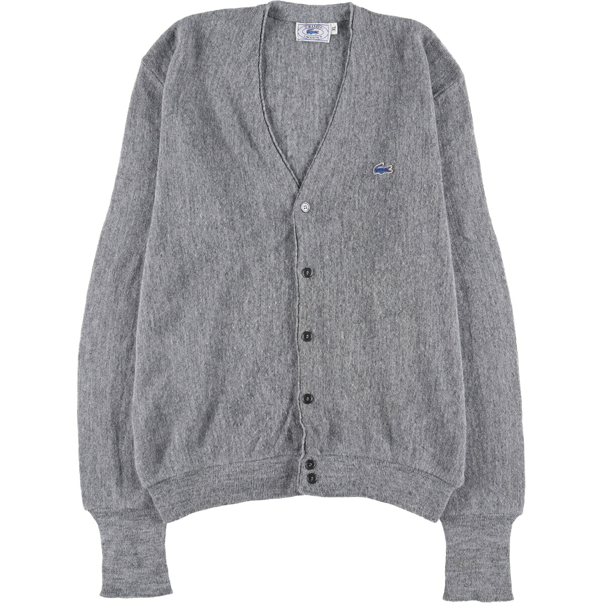 古着 70~80'S ラコステ LACOSTE IZOD ニットカーディガン メンズXL相当 ヴィンテージ /eaa546658 【中古】 【251229】