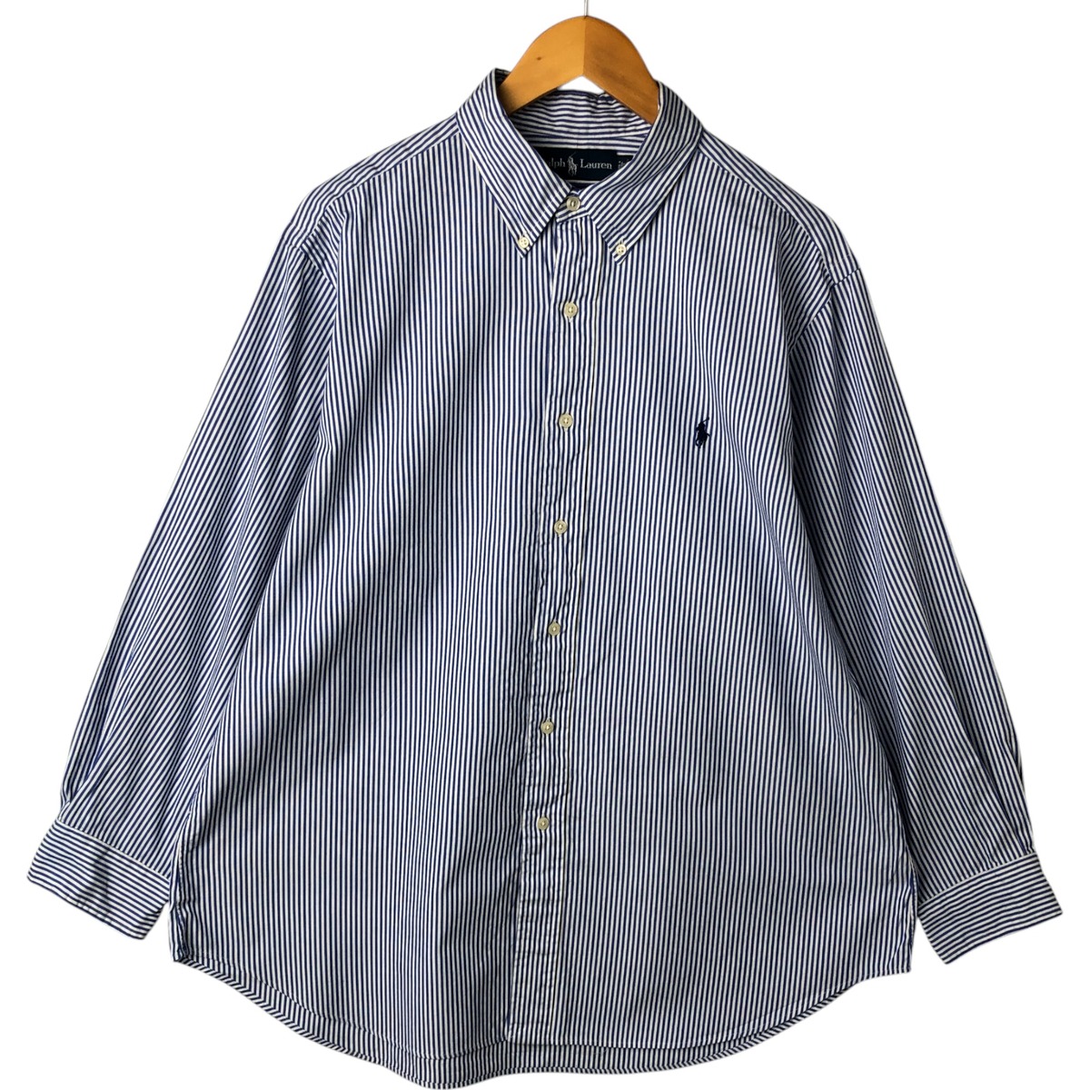 古着 ラルフローレン Ralph Lauren CLASSIC FIT 長袖 ボタンダウンストライプシャツ メンズXL相当 /eaa548009 【中古】 【250517】 【NL2503】 【SS2603_10】
