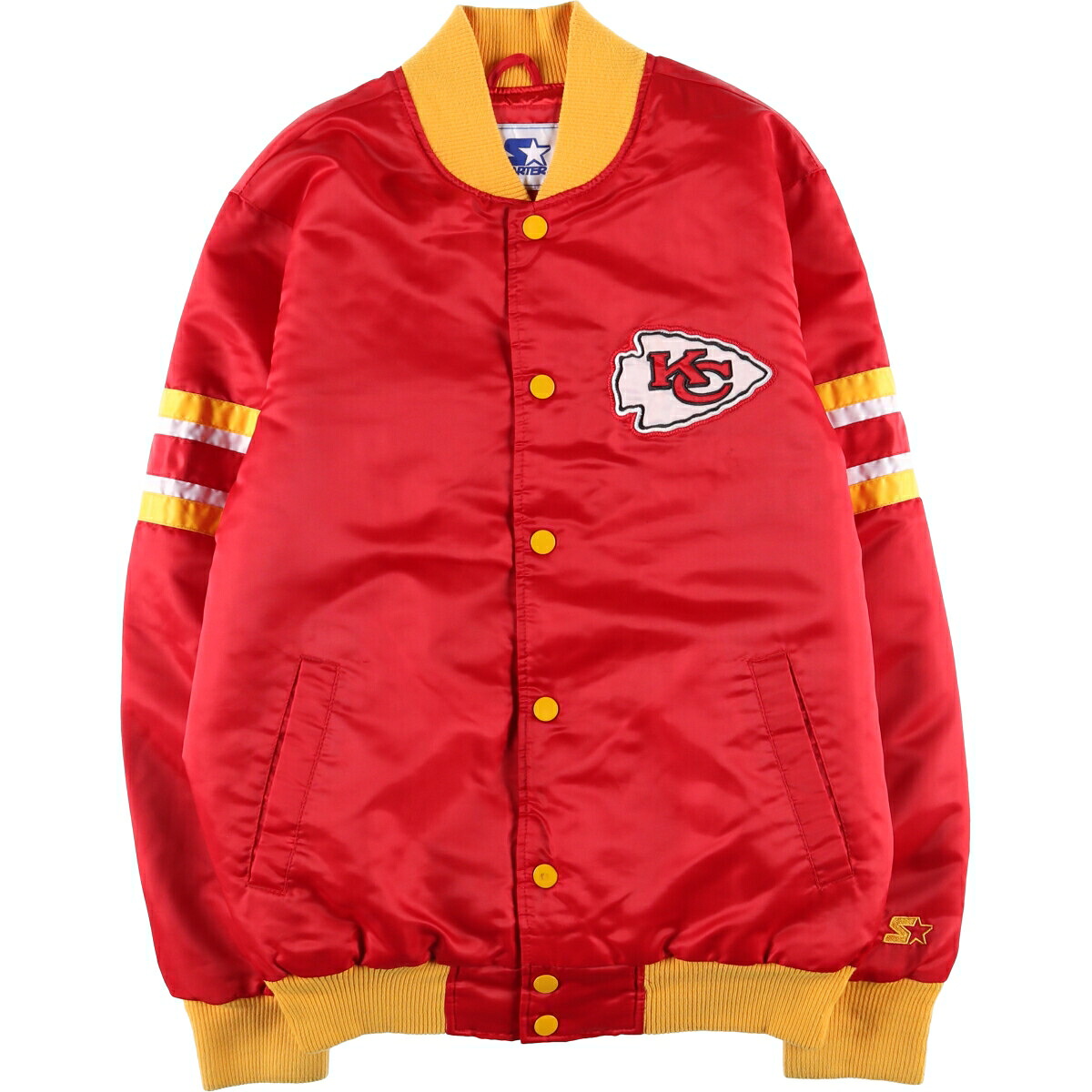 古着 80~90'S スターター Starter NFL KANSAS CITY CHIEFS カンザスシティチーフス 中綿入り スタジャン アワードジャケット バーシティジャケット メンズM相当 ヴィンテージ /eaa548650 【中古】 【251012】 【SS2603_10】