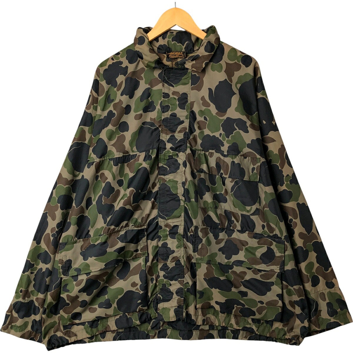 古着 80~90'S エディーバウアー Eddie Bauer MORGAN SPORTSWEAR LTD 迷彩柄 ダックハンターカモ 黒タグ マウンテンジャケット シェルジャケット 英国製 メンズXL相当 ヴィンテージ /eaa549527 【中古】 【250514】 【NL2503】 【SS2603_10】
