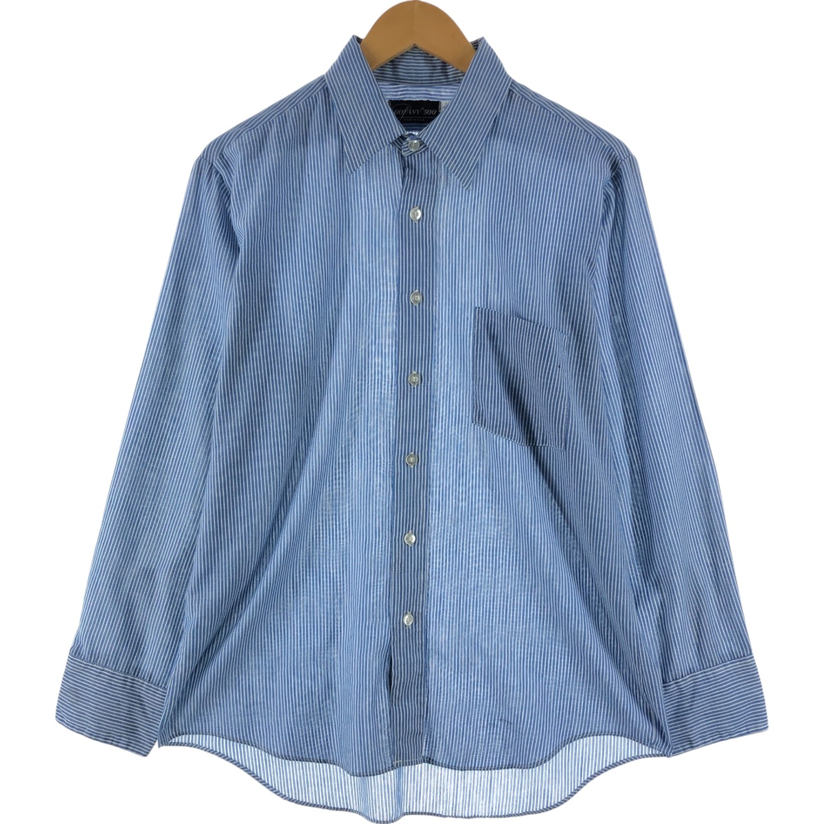 古着 BOTANY '500' 長袖 ストライプシャツ USA製 メンズM相当 ヴィンテージ /eaa549666 【中古】 【250517】 【ADEL/アデル】 【SS2603_30】