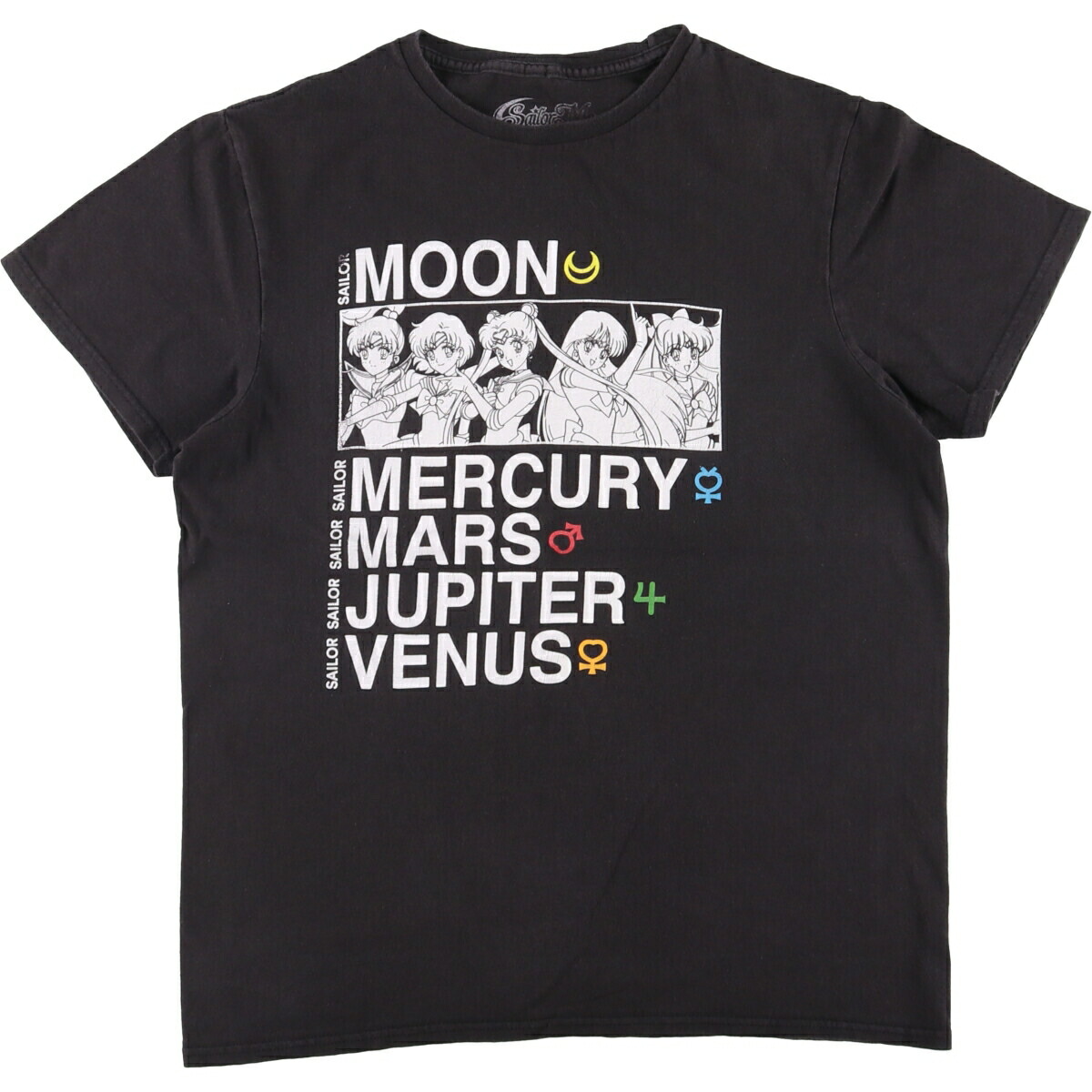古着 SAILOR MOON 美少女戦士セーラームーン アニメ キャラクタープリントTシャツ メンズM相当 /eaa550249 【中古】 【250519】 【SS2603_30】