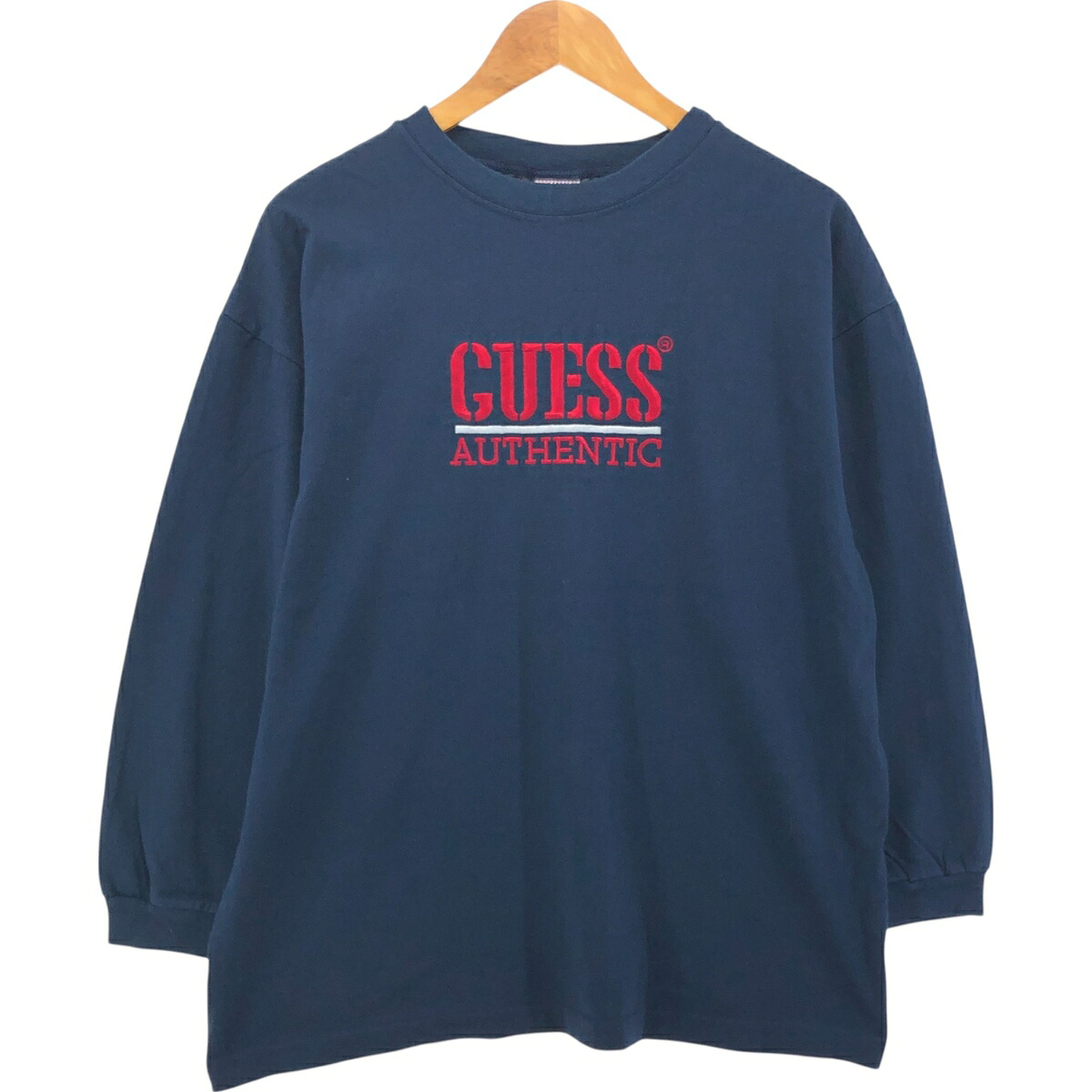 古着 90'S ゲス Guess ロングTシャツ ロンT USA製 メンズM相当 ヴィンテージ /eaa550783 【中古】 【250704】 【SS2606_30｜古着屋JAM