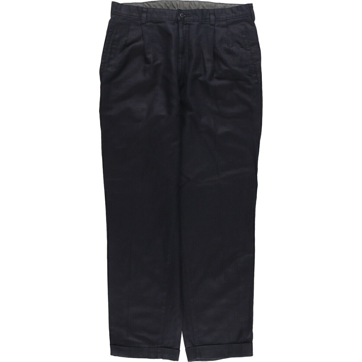 【90~00s】SAVANE リネンコットンパンツ アメリカ古着 ツータック 着心地抜群】SAVANE コットンリネンパンツ ツータック 90～00s