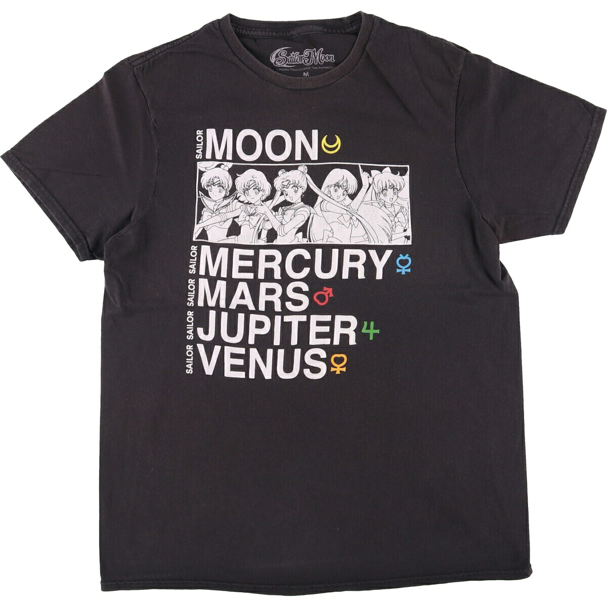 古着 SAILOR MOON 美少女戦士セーラームーン アニメ キャラクタープリントTシャツ メンズM相当 /eaa551289 【中古】 【250524】 【SS2603_30】