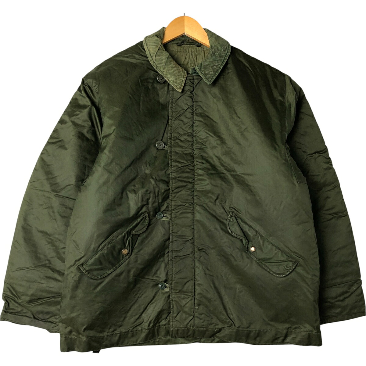 古着 バックステンシル入り ミリタリー デッキジャケット メンズXL相当 /eaa551404 【中古】 【251016】 【SS2606_30｜古着屋JAM