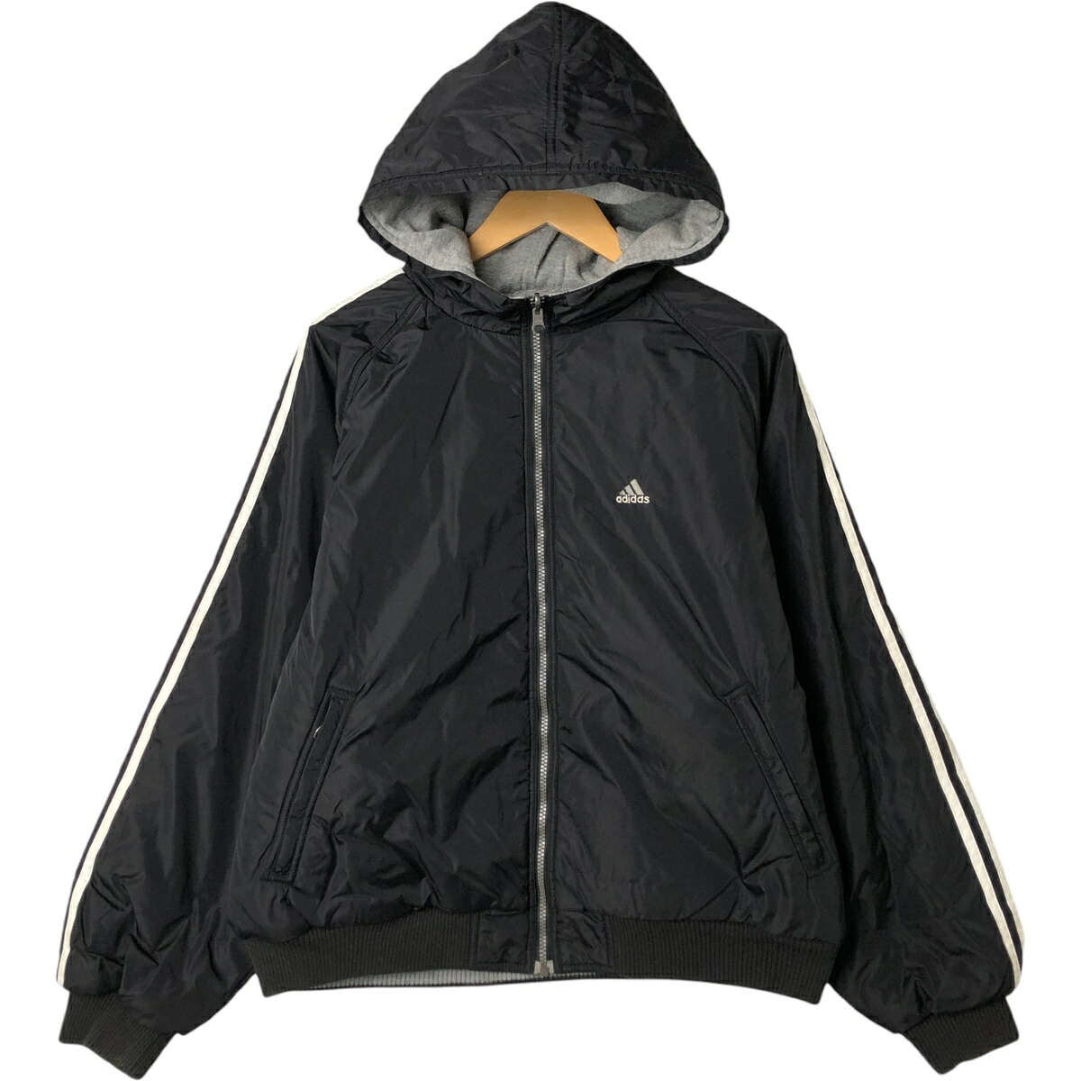古着 90'S アディダス adidas リバーシブル バックロゴ 中綿パーカー パファージャケット メンズM相当 ヴィンテージ /eaa551431 【中古】 【251011】 【SS2603_10】