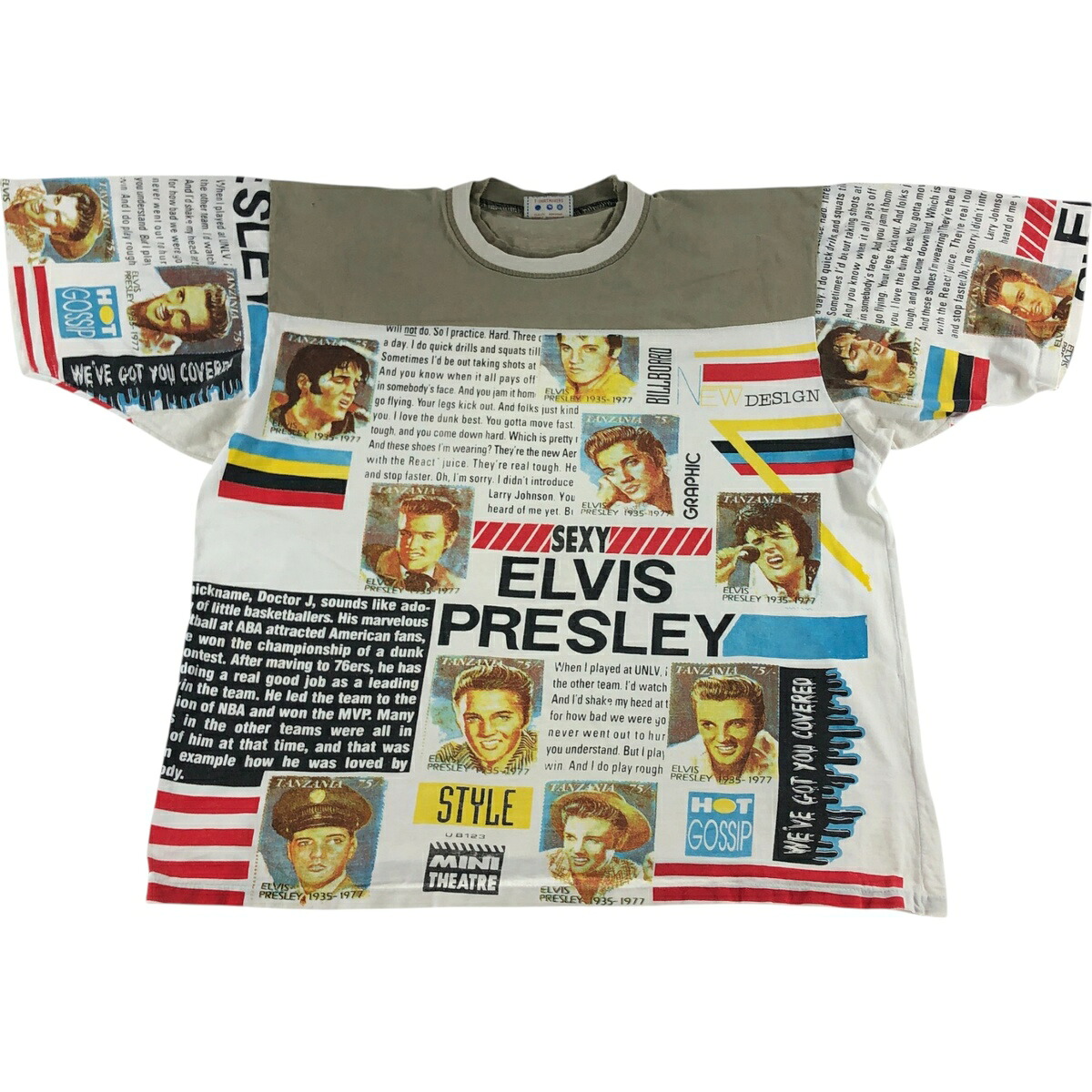 古着 00'S EROS ELVIS PRESLEY エルヴィスプレスリー バンドTシャツ 大判プリント バンT メンズL相当 /eaa551634 【中古】 【250517】 【SS2603_30】