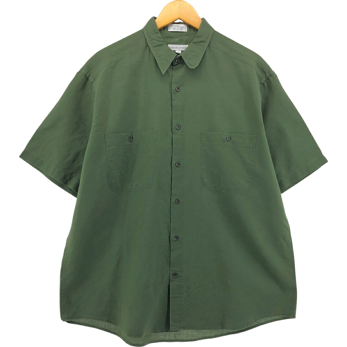 古着 クレイボーン Claiborne 半袖 ラミー×コットンシャツ メンズL相当 /eaa551656 【中古】 【250518】 【SS2603_30】