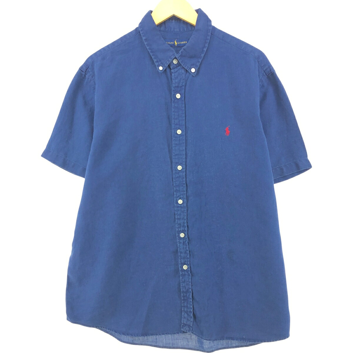 古着 ラルフローレン Ralph Lauren 半袖 リネン ボタンダウンシャツ メンズXL相当 /eaa551685 【中古】 【250523】 【SS2603_30】