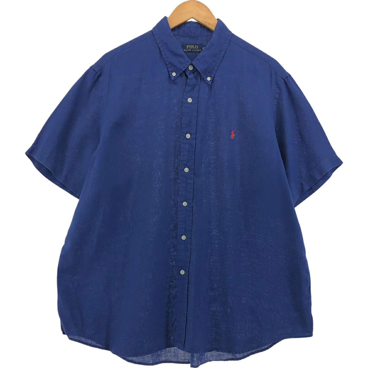 古着 ラルフローレン Ralph Lauren 半袖 リネン ボタンダウンシャツ メンズXXL相当 /eaa551691 【中古】 【250518】 【SS2603_30】