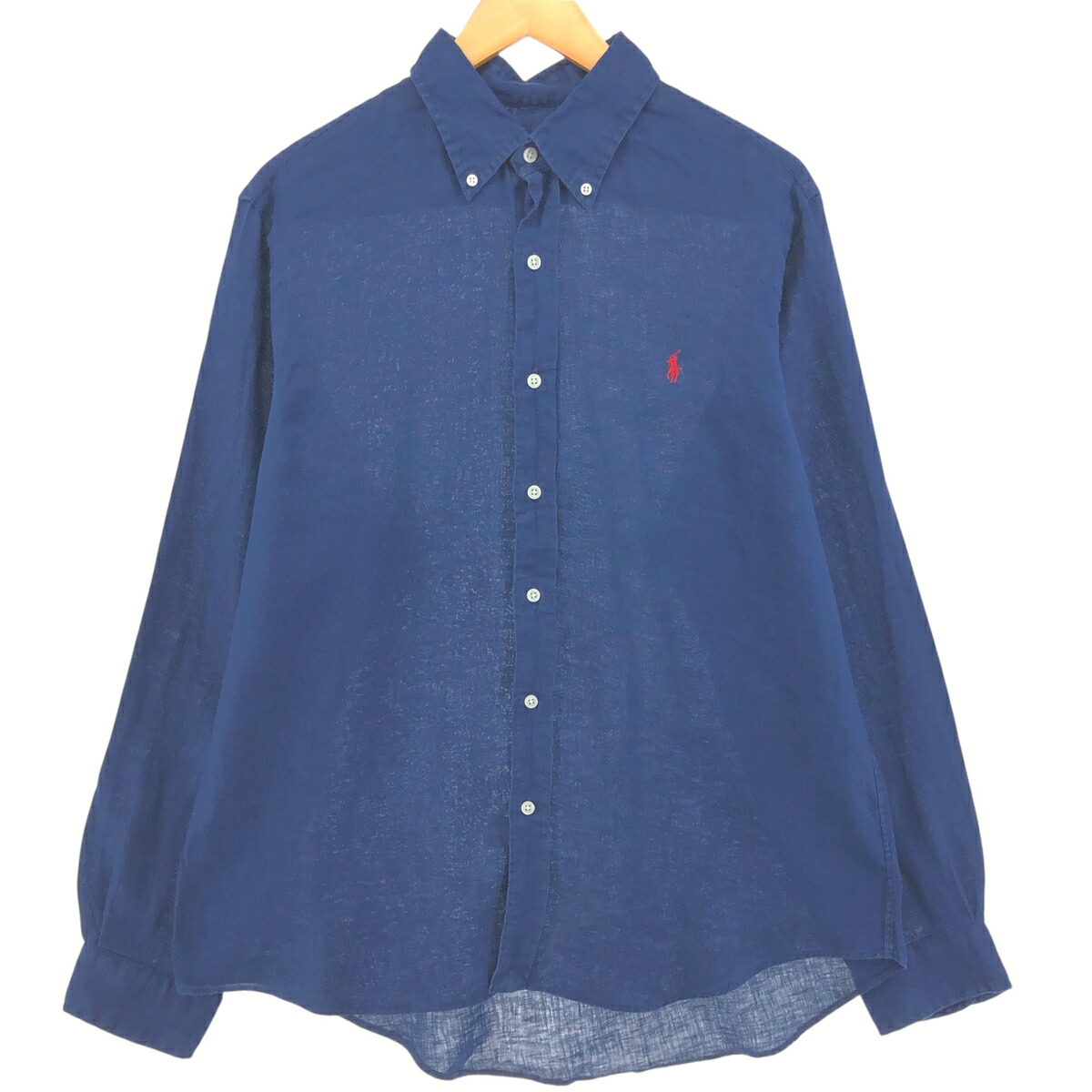 古着 ラルフローレン Ralph Lauren 長袖 リネン ボタンダウンシャツ メンズL相当 /eaa551817 【中古】 【250601】 【SS2603_30】