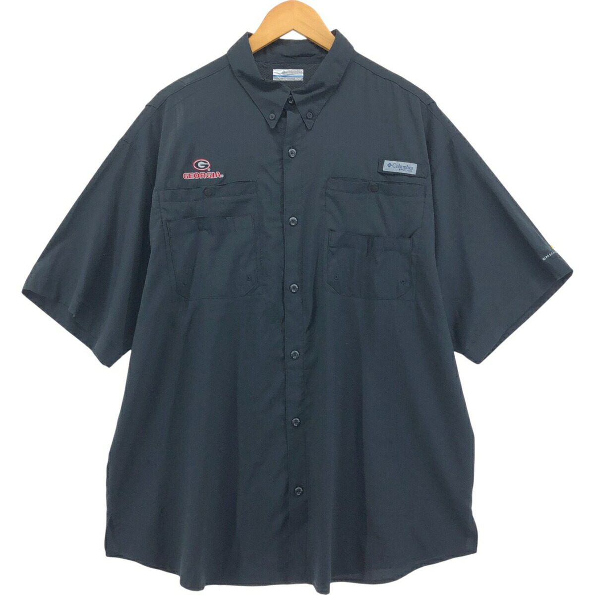古着 コロンビア Columbia PFG OMNI-SHADE ボタンダウン リップストップ 半袖 フィッシングシャツ メンズXL相当 /eaa551872 【中古】 【250526】 【SS2603_30】