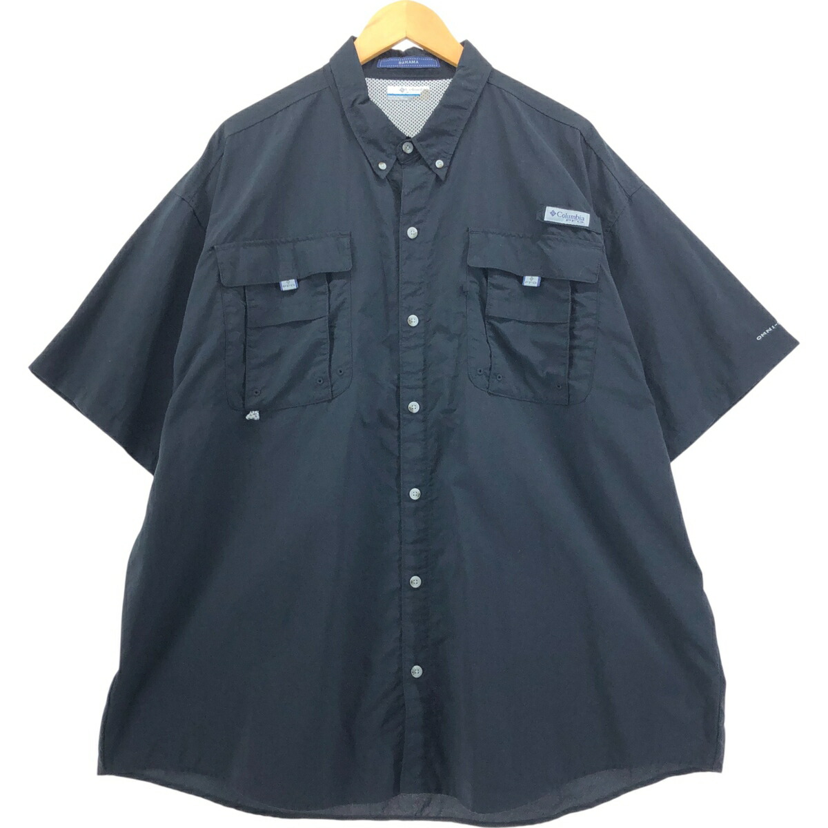 古着 コロンビア Columbia PFG BAHAMA OMNI-SHADE ボタンダウン 半袖 フィッシングシャツ メンズXXL相当 ボタンダウン /eaa551875 【中古】 【250526】 【SS2603_30】