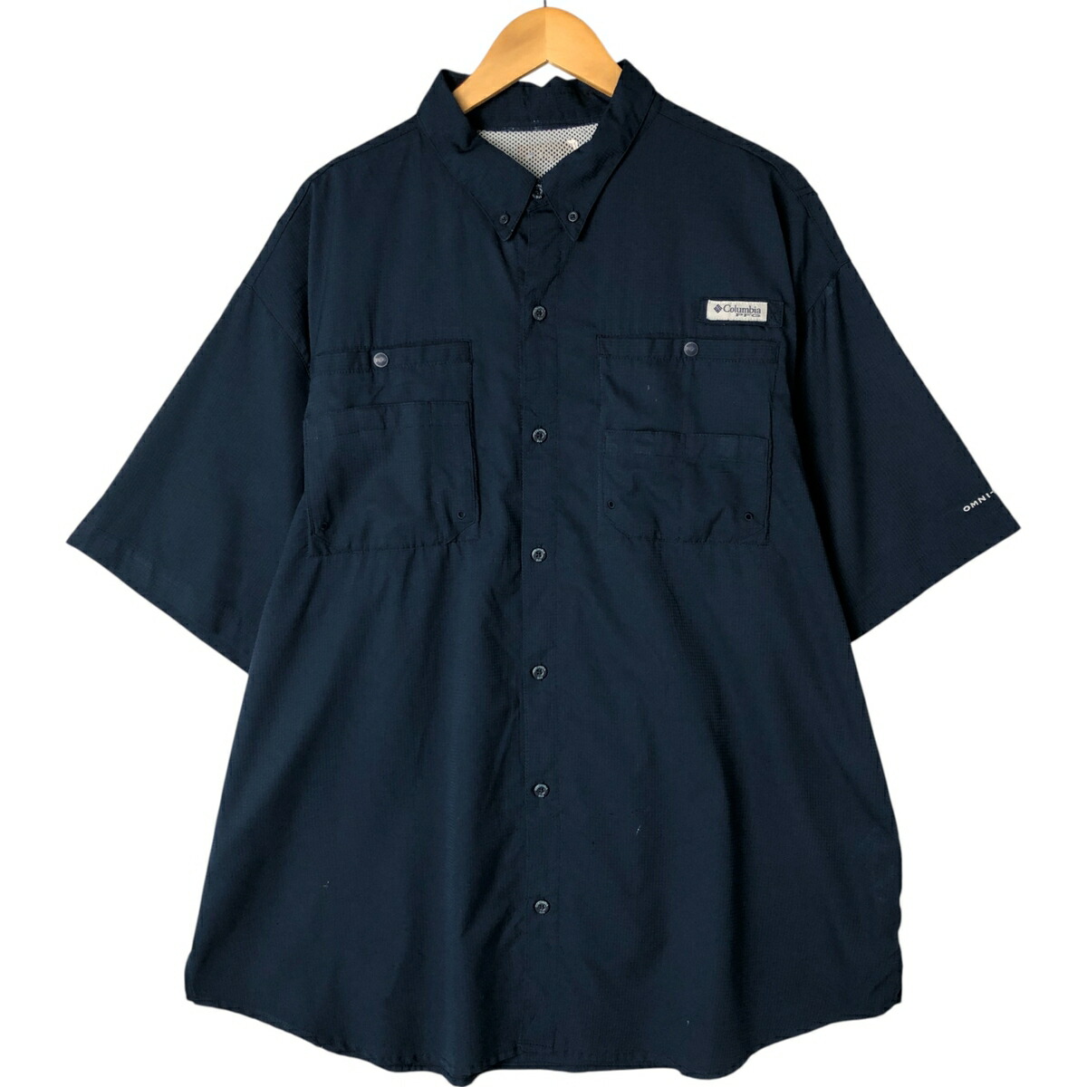 古着 コロンビア Columbia PFG OMNI-SHADE ボタンダウン 半袖 フィッシングシャツ メンズXXL相当 /eaa551882 【中古】 【250601】 【NL2503】 【SS2603_30】