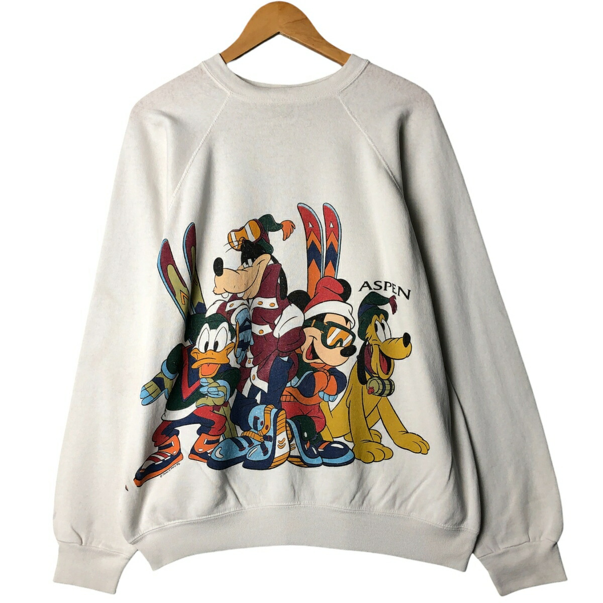 古着 90'S タルテックス TULTEX DISNEY ディズニー キャラクタースウェットシャツ トレーナー USA製 メンズXL相当 ヴィンテージ /eaa552094 【中古】 【250725】 【SS2603_30】