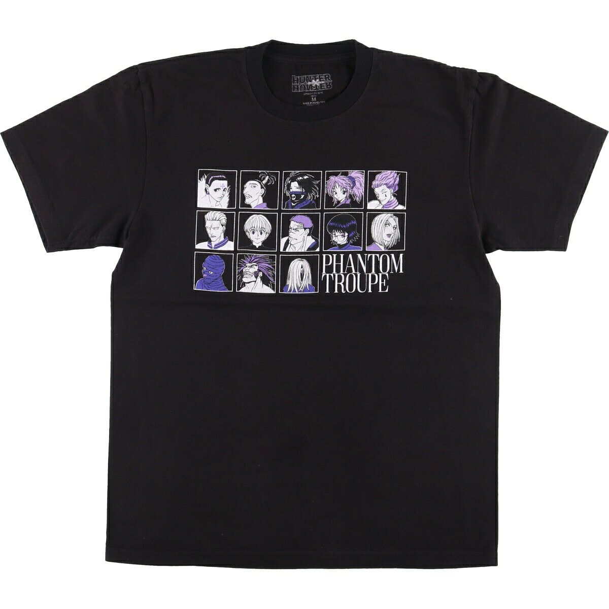 古着 HUNTER HUNTER ハンターハンター 幻影旅団 アニメ キャラクタープリントTシャツ メンズM相当 /eaa552562 【中古】 【250527】 【SS2603_30】